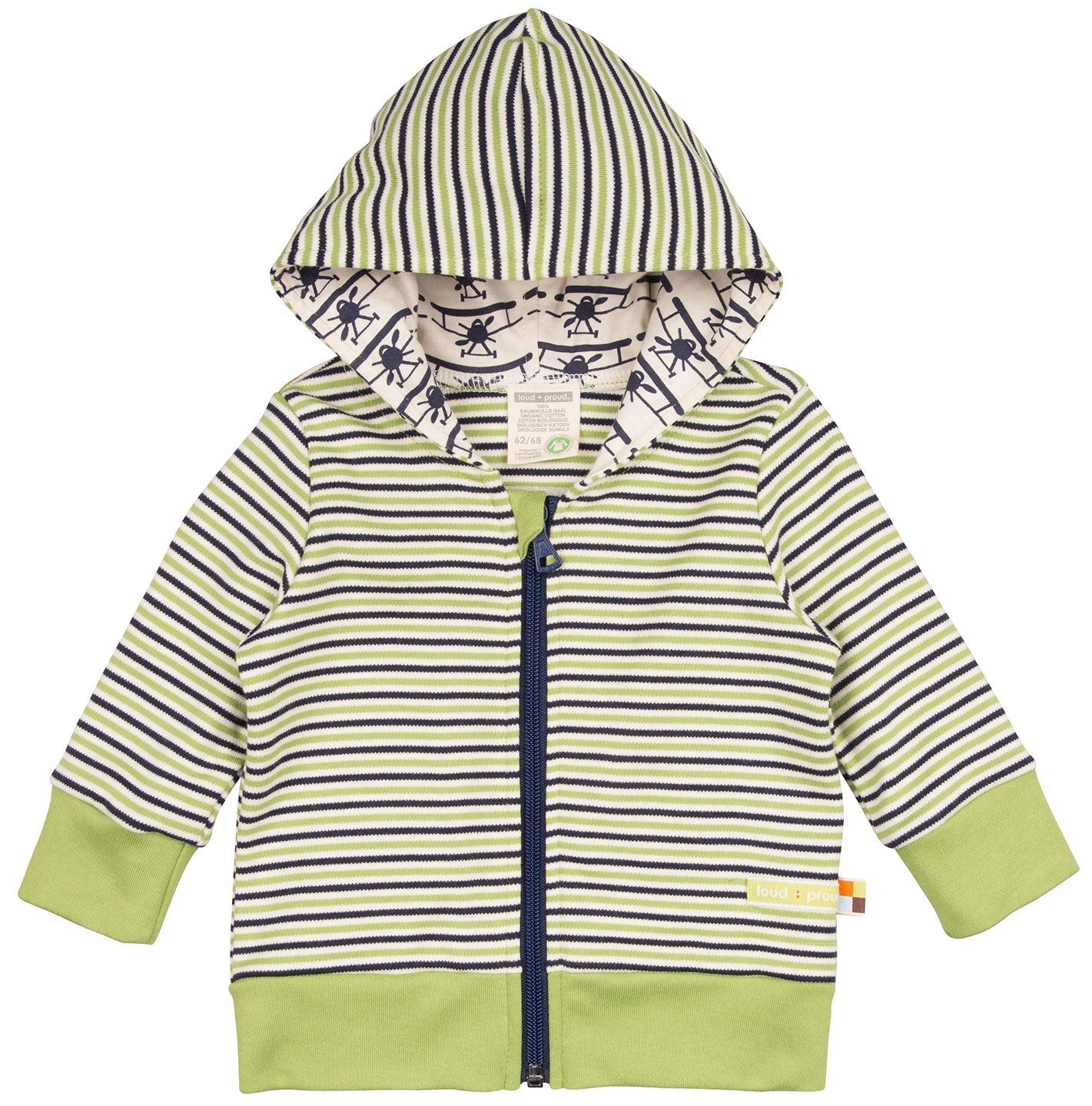 - Jacke Interlock m. Streifen - loud + proud - 3022-mo-50/56