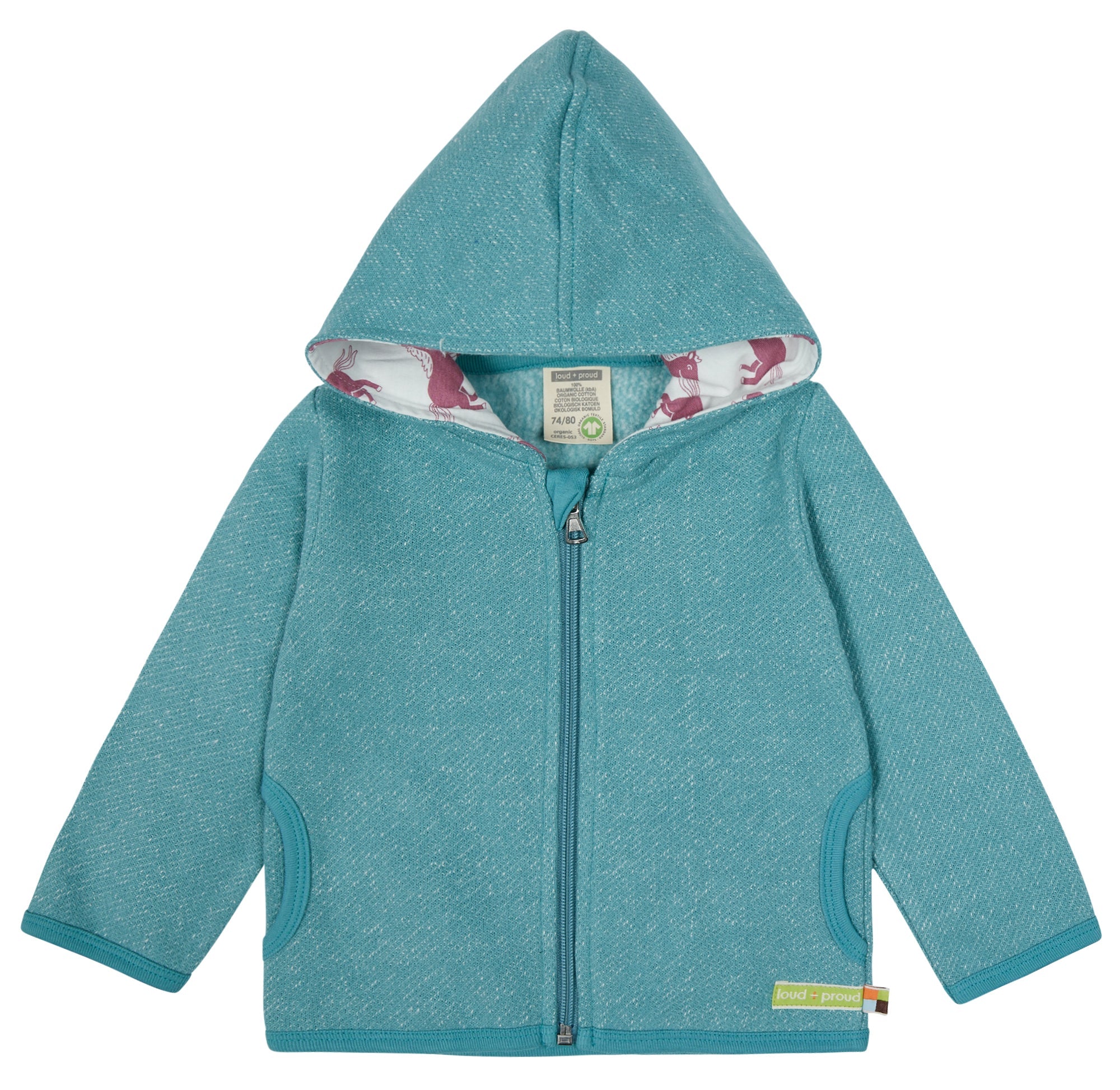 - Jacke Melange Strick - loud + proud - 3111-top-62/68