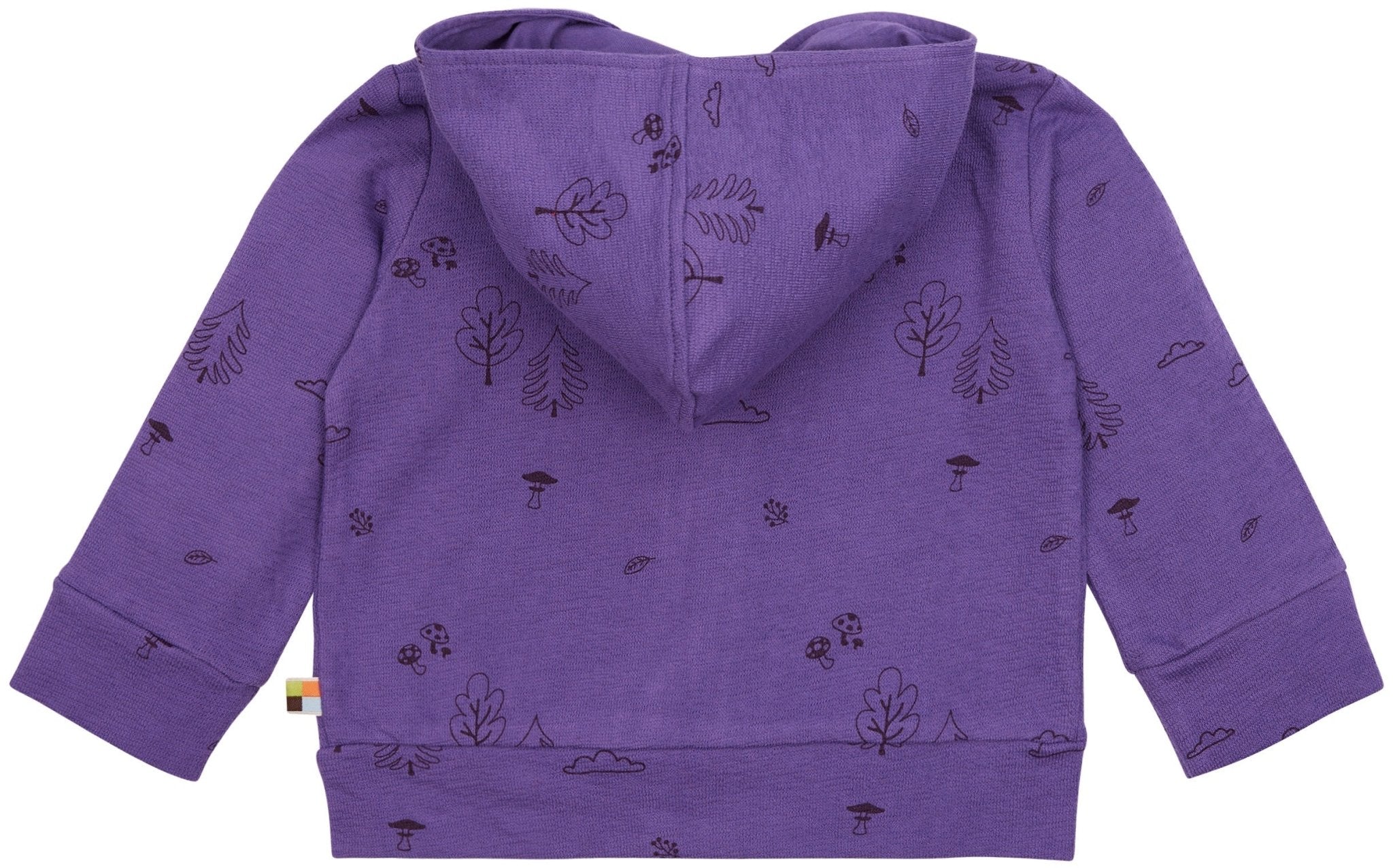 Jacke Strukturstrick mit Druck - loud + proud - 3132 - vio - 62/68