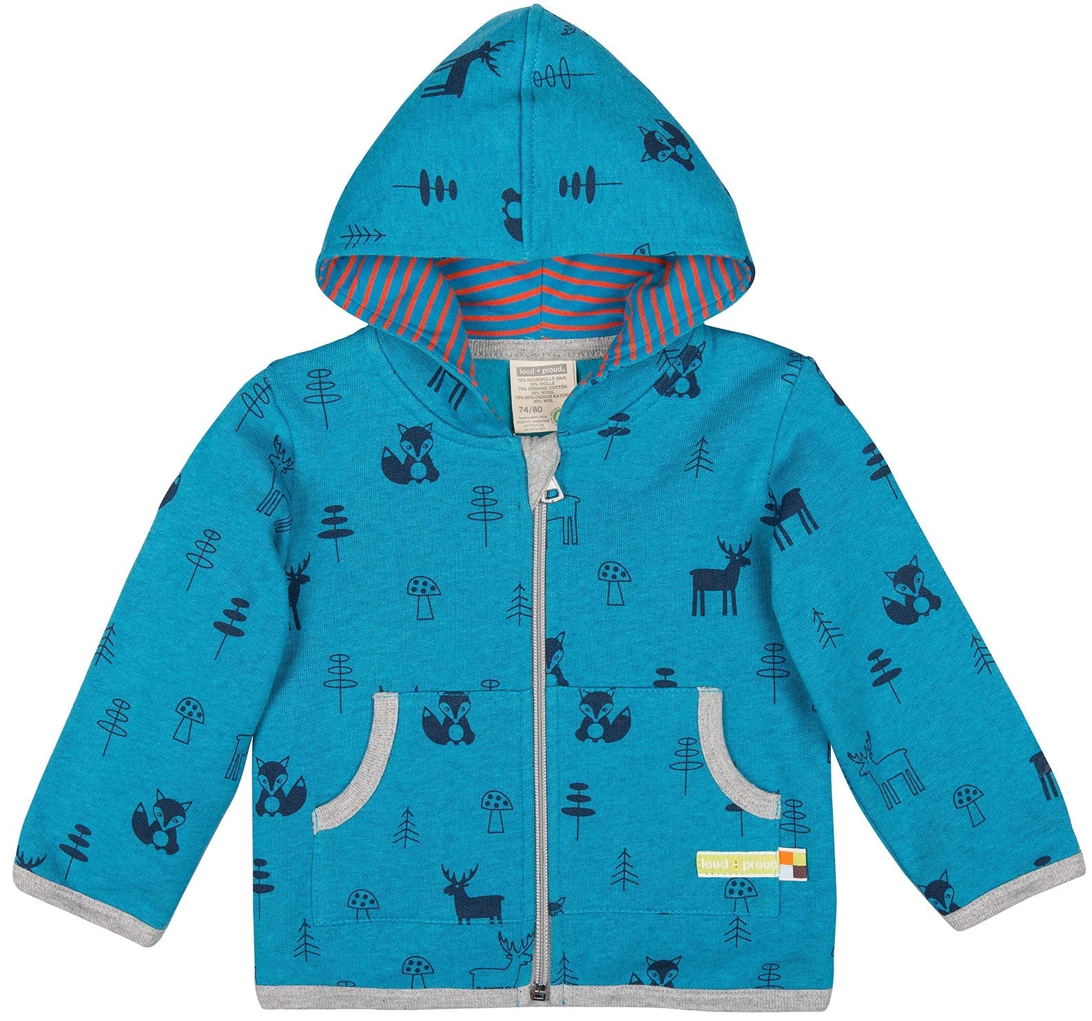 - Jacke Woll - Anteil, Druck - loud + proud - 3028-pe-62/68