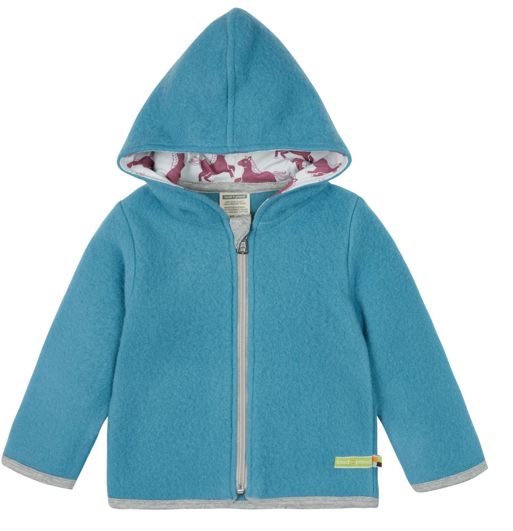 Jacke Wollfleece - loud + proud - 3110 - top - 50/56
