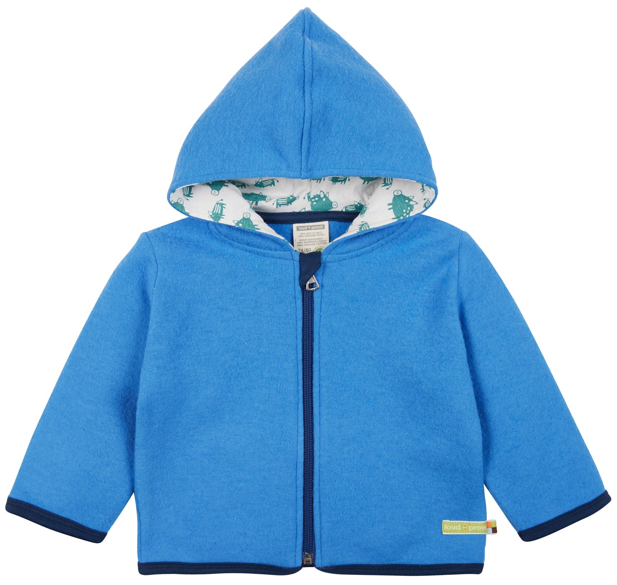 - Jacke Wollfleece - loud + proud - 3088-ind-50/56