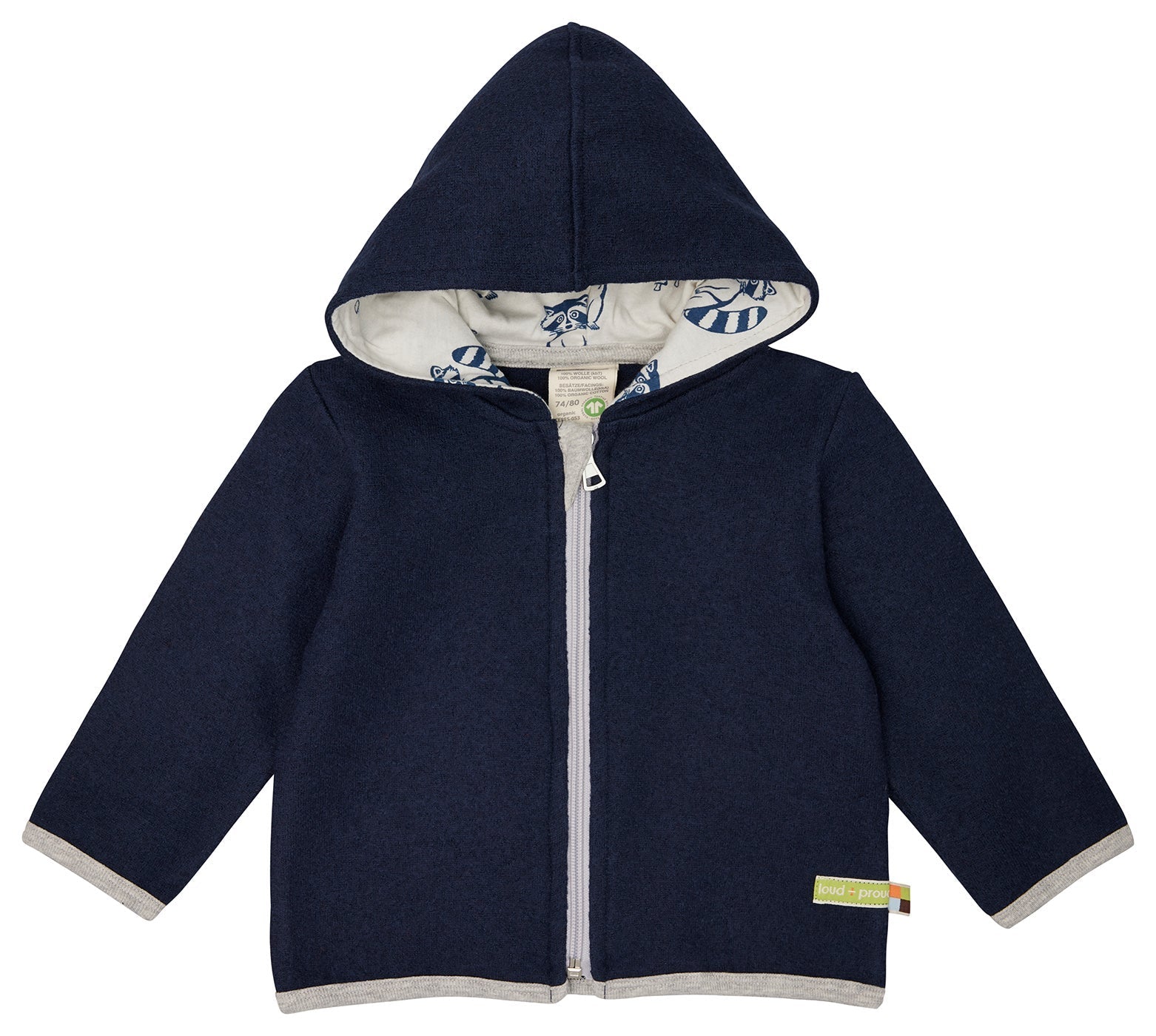 Jacke Wollwalk - loud + proud - 3152 - ul - 62/68