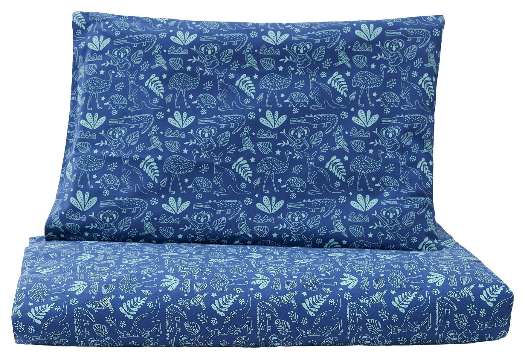 Jersey Bettwäsche - Set für Kinder - loud + proud - 8003 - ul/aus - OS