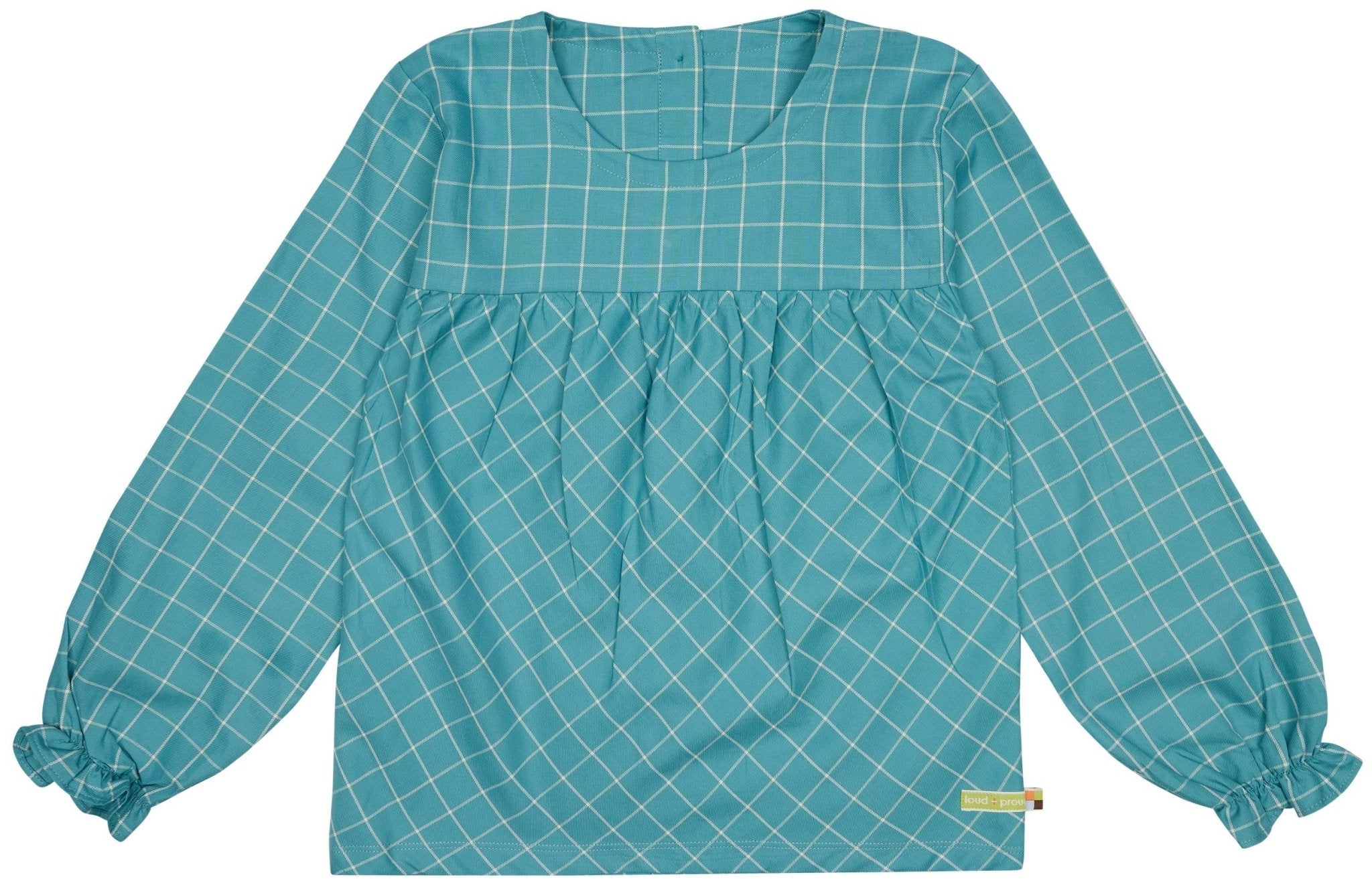 Karo Bluse - loud + proud - 1106K-top-134/140