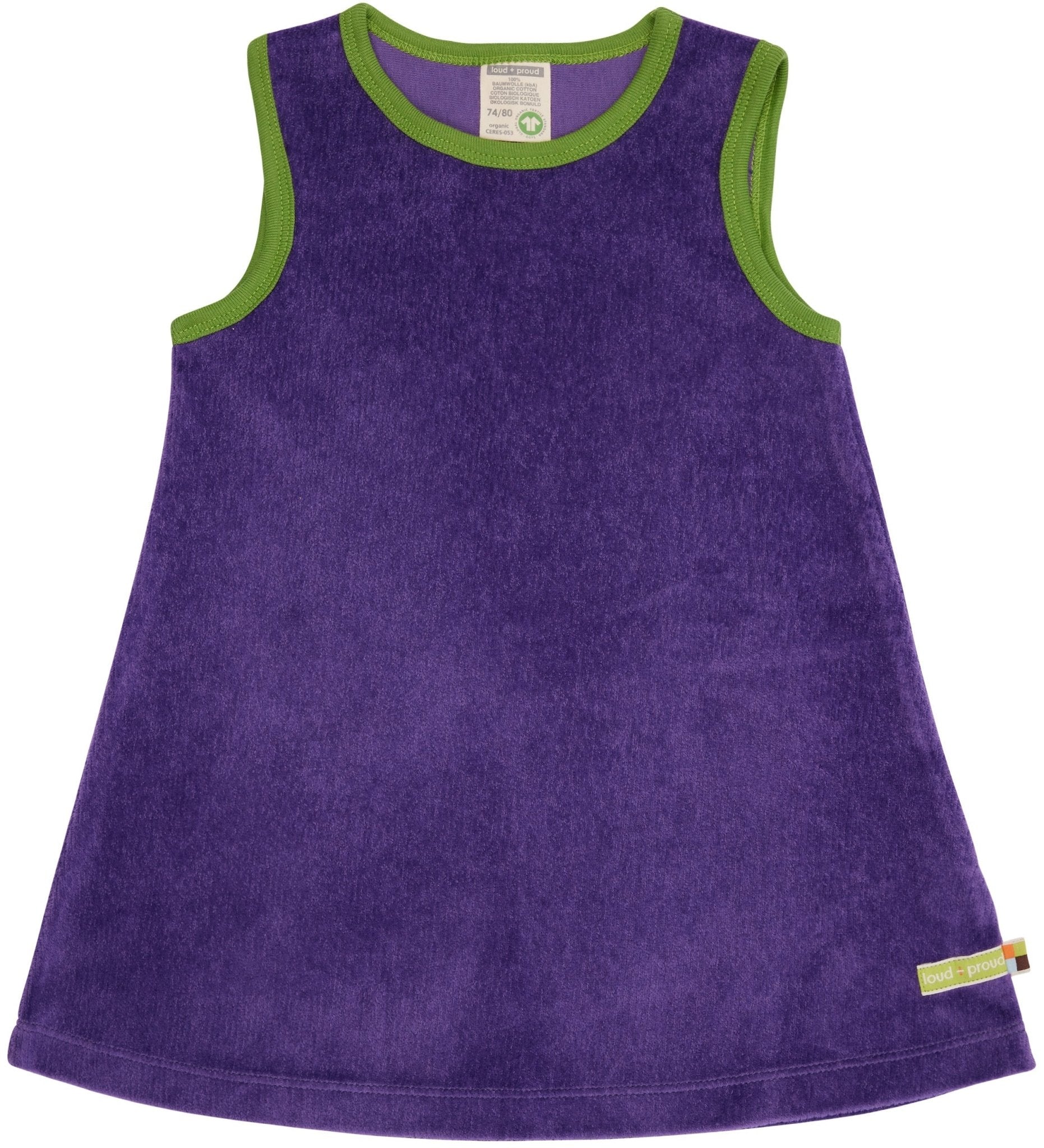 - Kleid aus elastischem Cord - loud + proud - 6076-vio-74/80