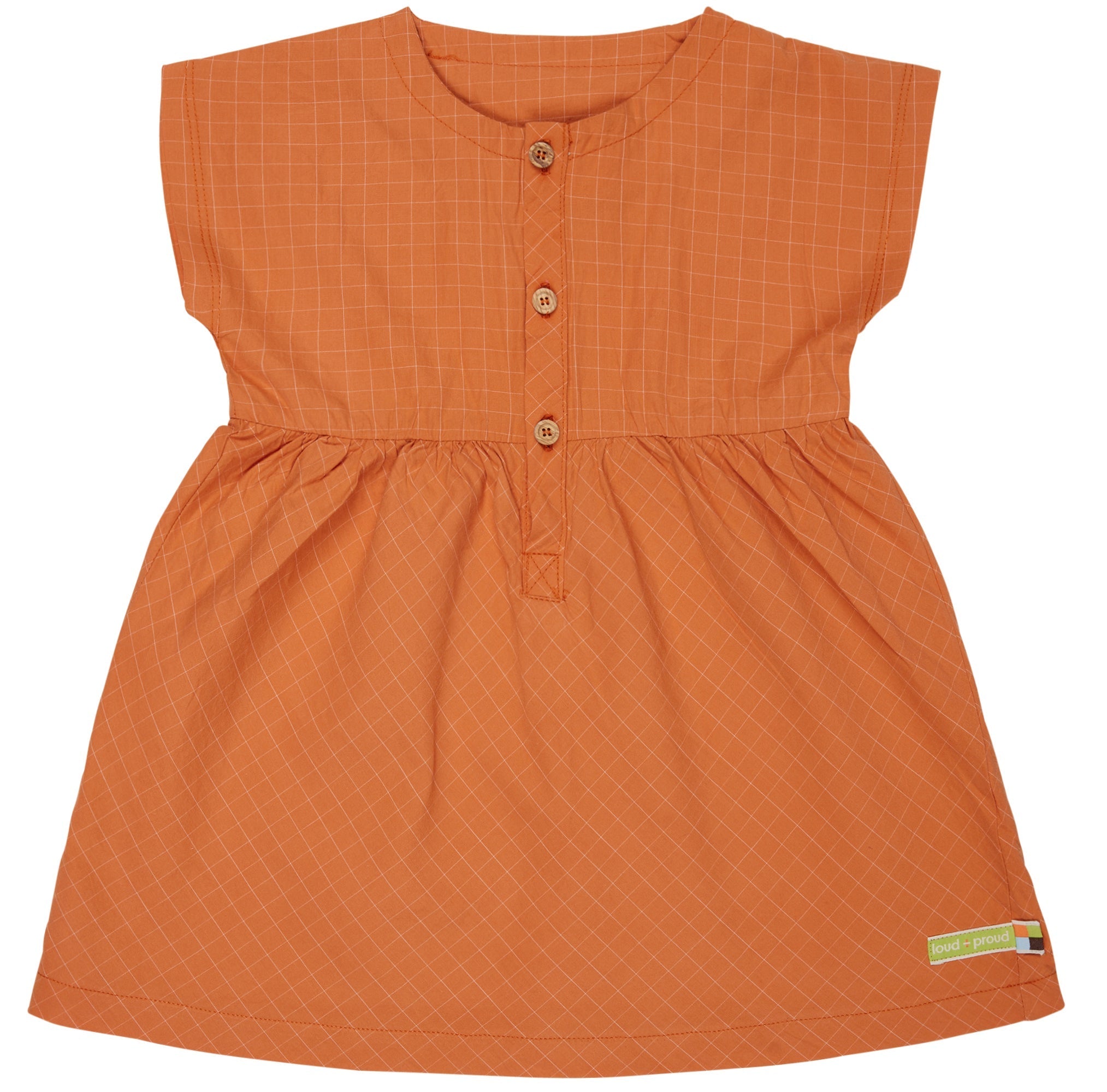 Kleid aus feinem Karo - loud + proud - 6072 - car - 74/80