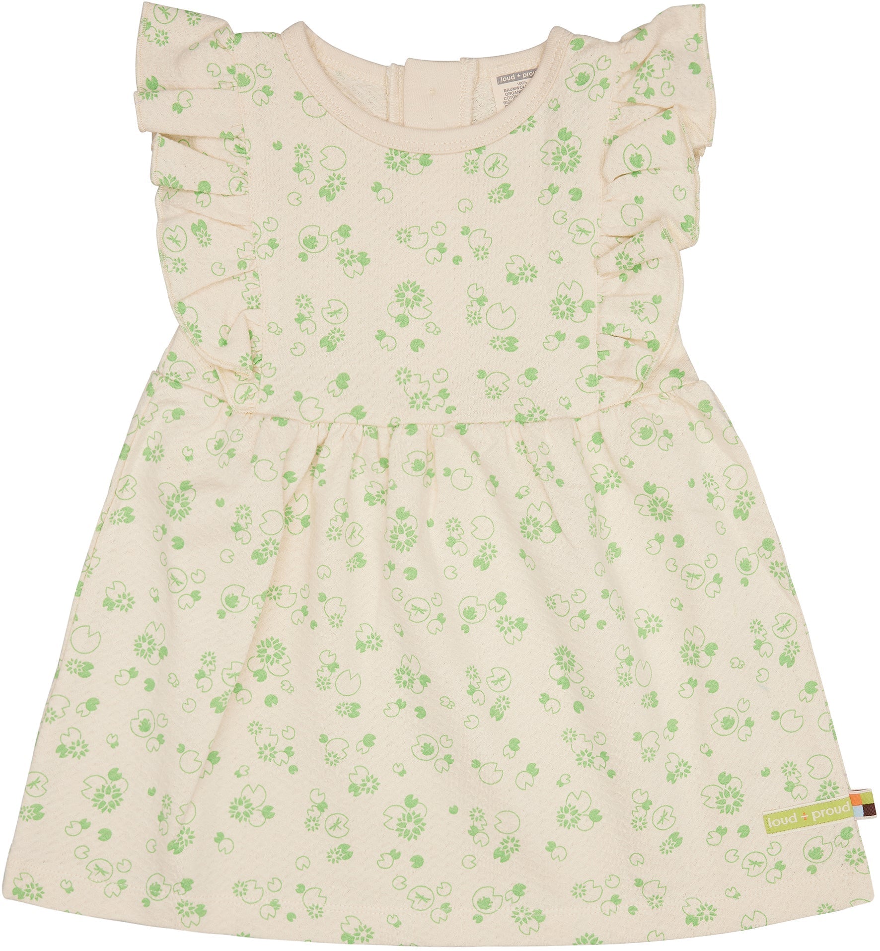 Kleid aus Musseline Jersey mit Druck - loud + proud - 6081 - van - 74/80