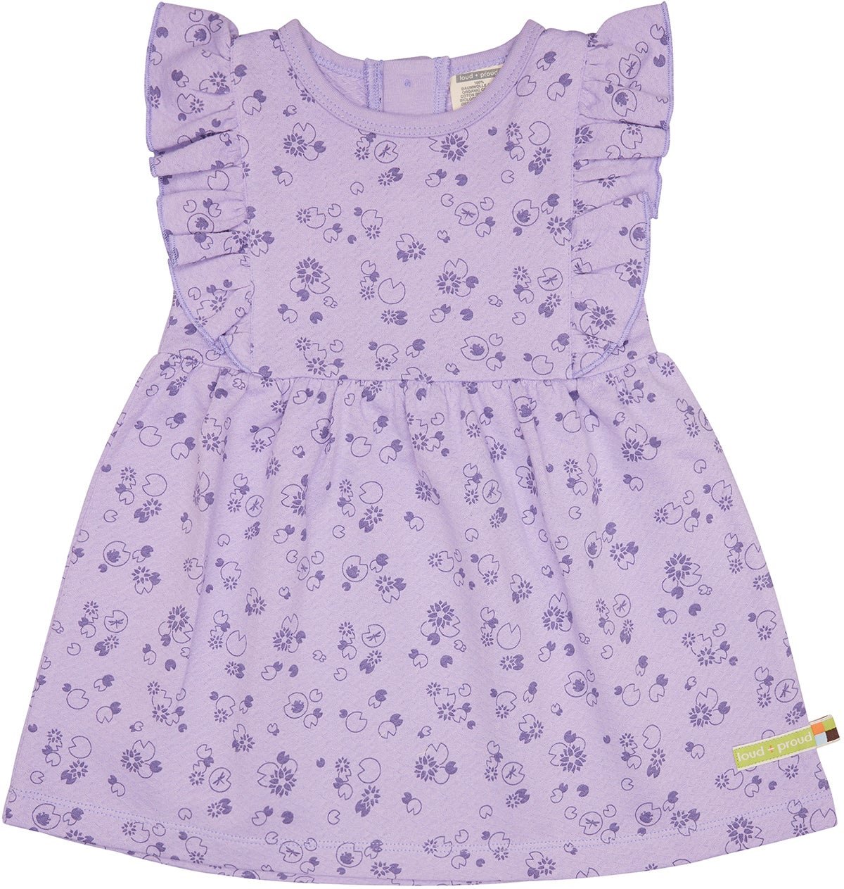 Kleid aus Musseline Jersey mit Druck - loud + proud - 6081 - lil - 74/80