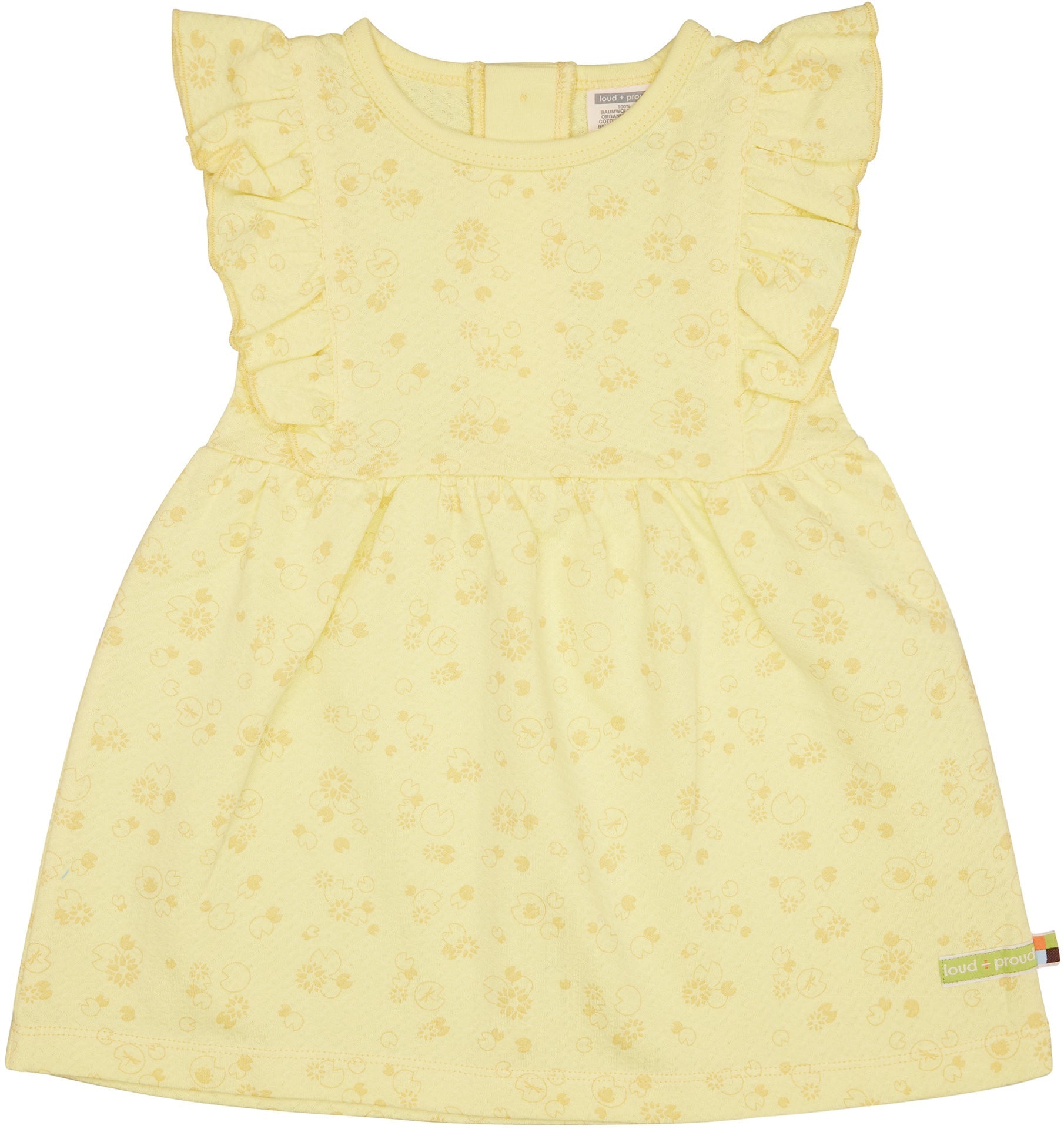 Kleid aus Musseline Jersey mit Druck - loud + proud - 6081 - bl - 74/80