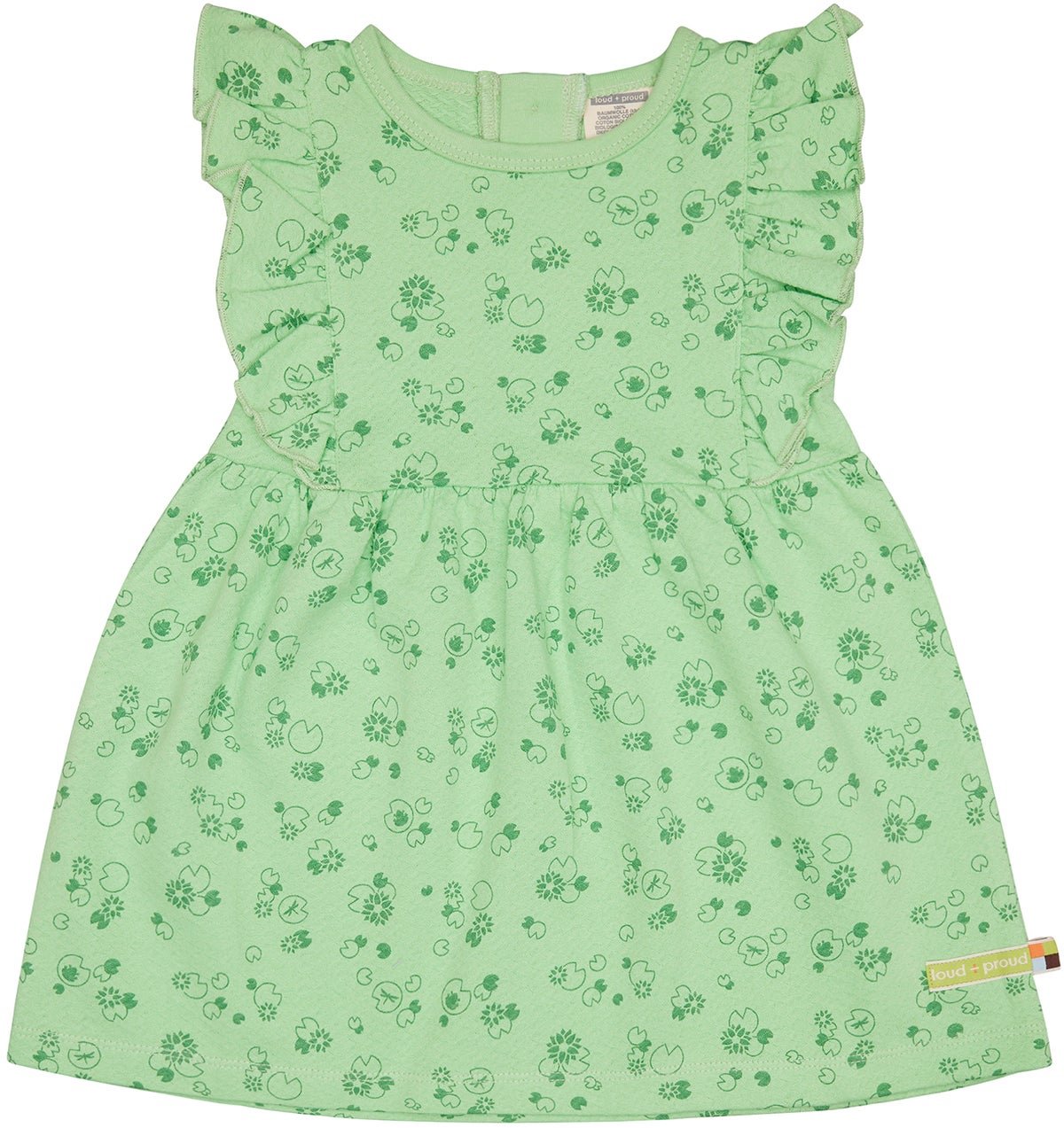 Kleid aus Musseline Jersey mit Druck - loud + proud - 6081 - op - 74/80