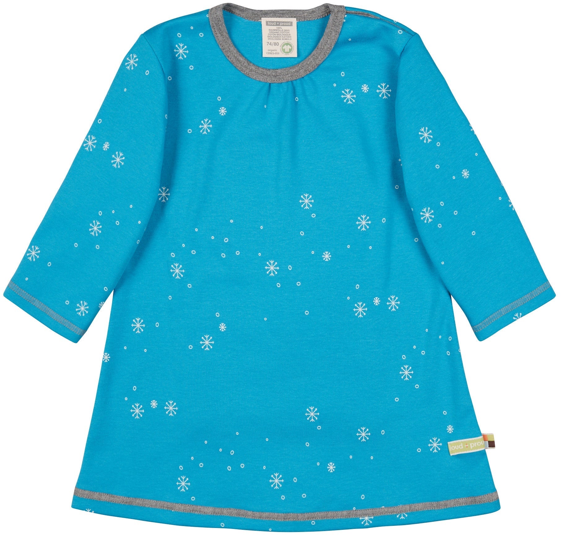- Kleid Druck - loud + proud - 6033-aq-74/80