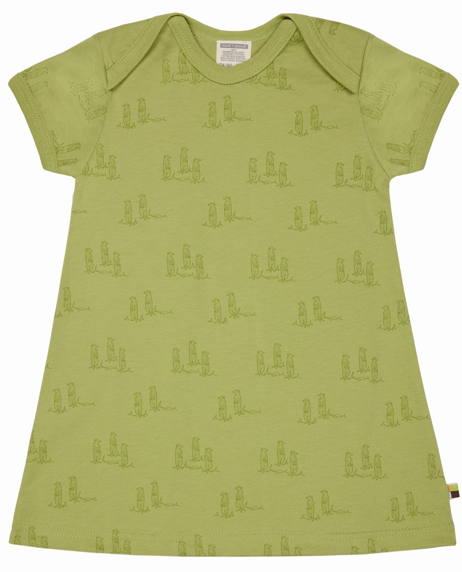 Kleid Druck - loud + proud - 6070 - avo - 74/80