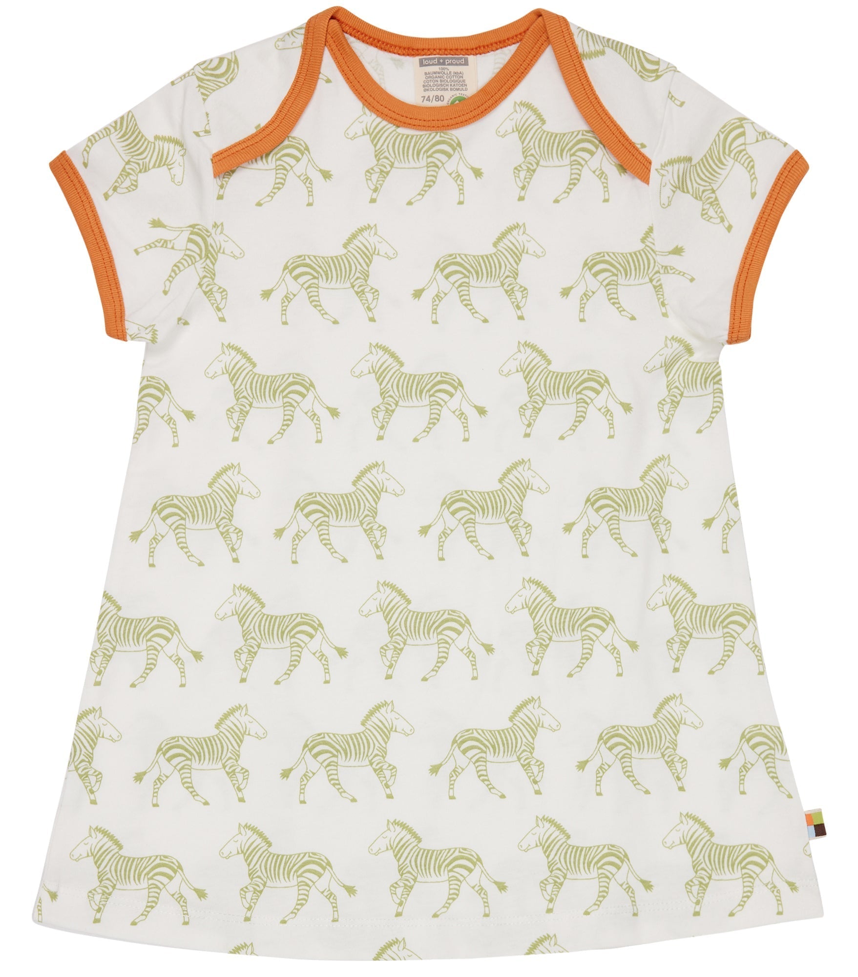 Kleid Druck - loud + proud - 6067 - avo - 74/80