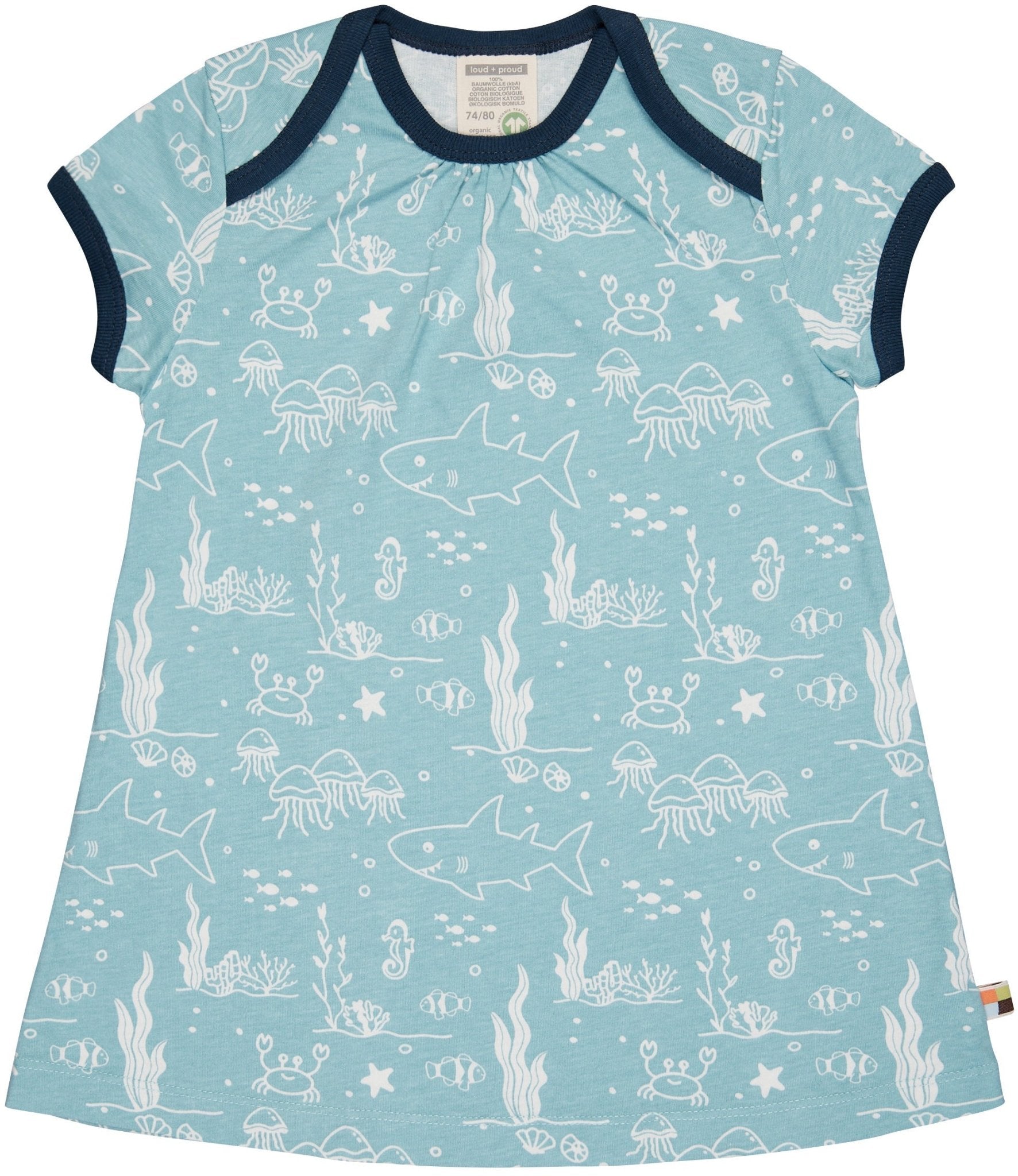 - Kleid Druck - loud + proud - 6044-lag-74/80