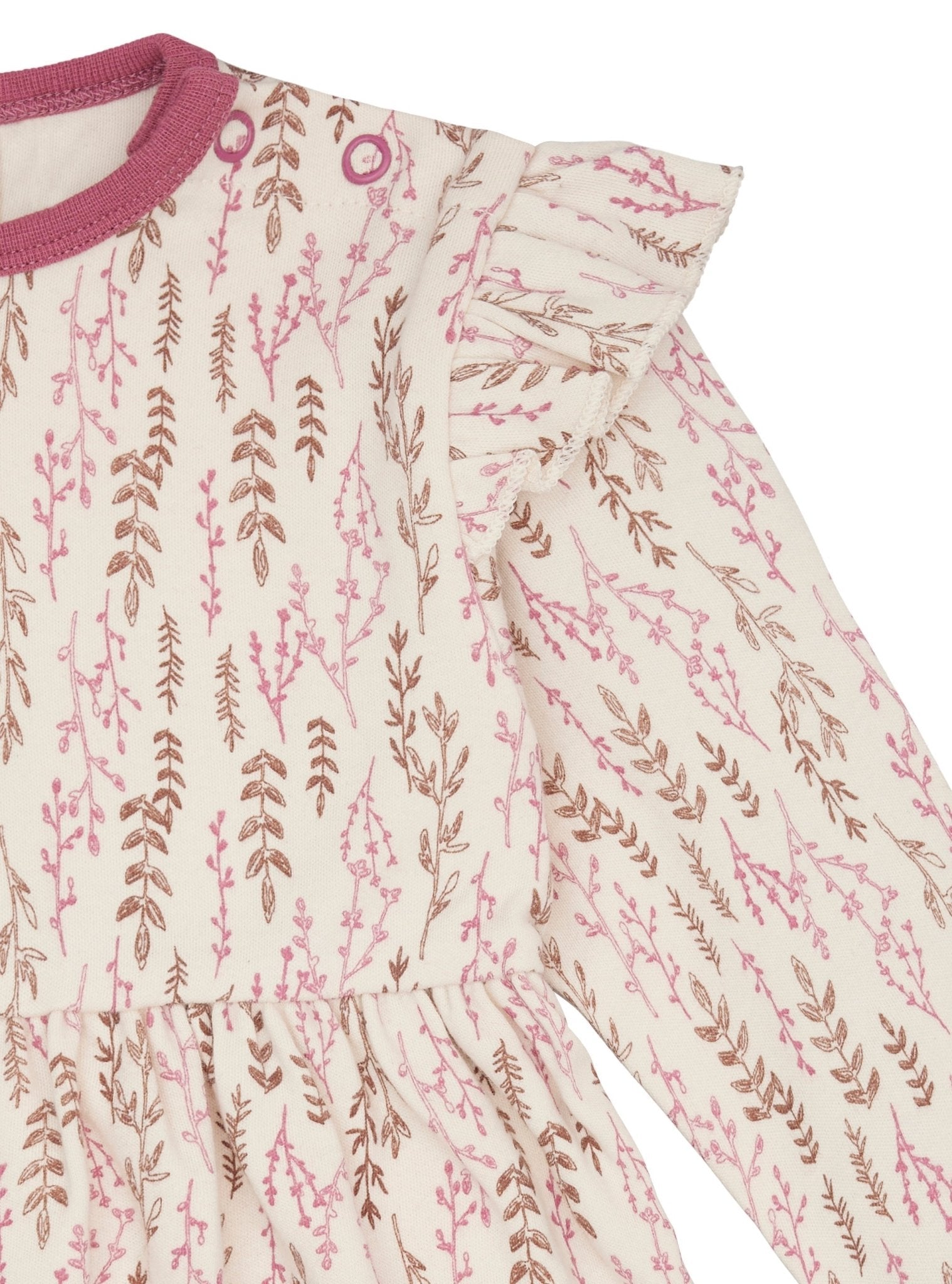 Kleid Interlock mit Druck - loud + proud - 6087 - rou - 74/80