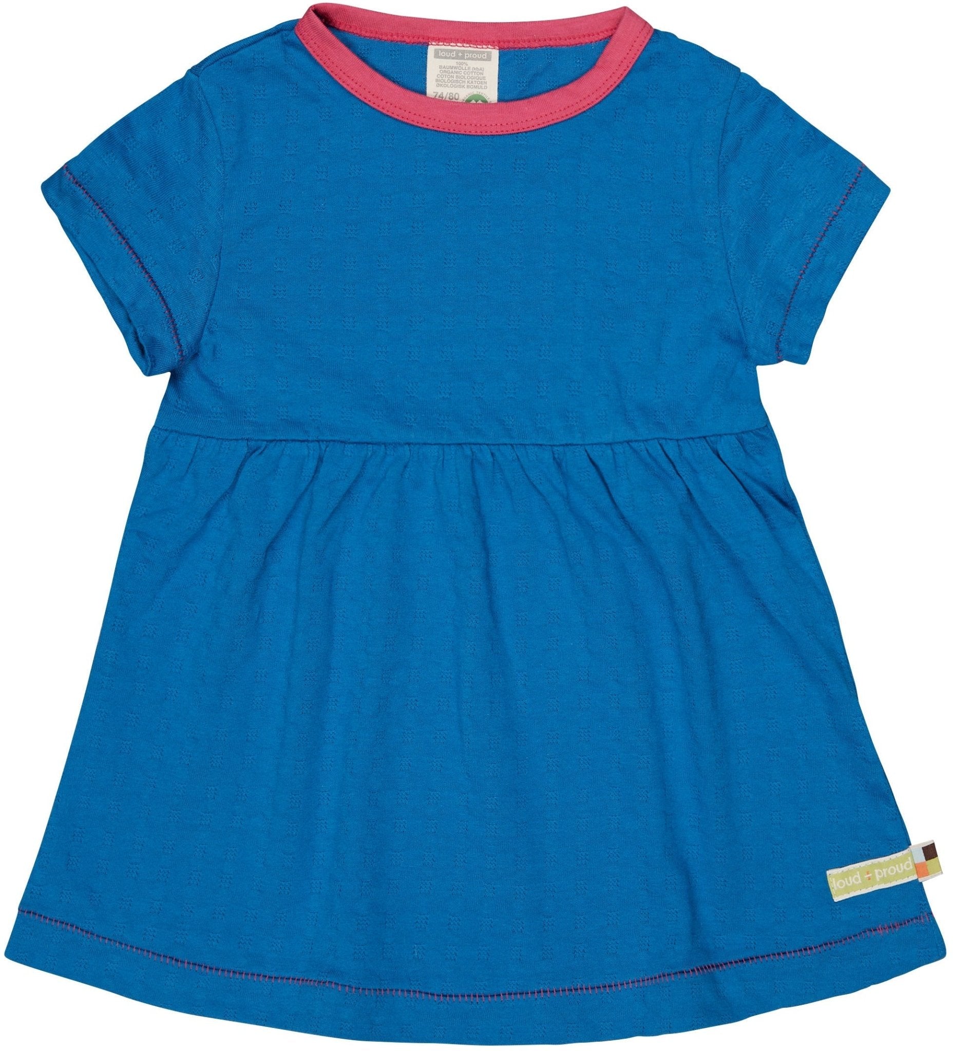 - Kleid mit Jacquard - Muster - loud + proud - 6037-cob-74/80