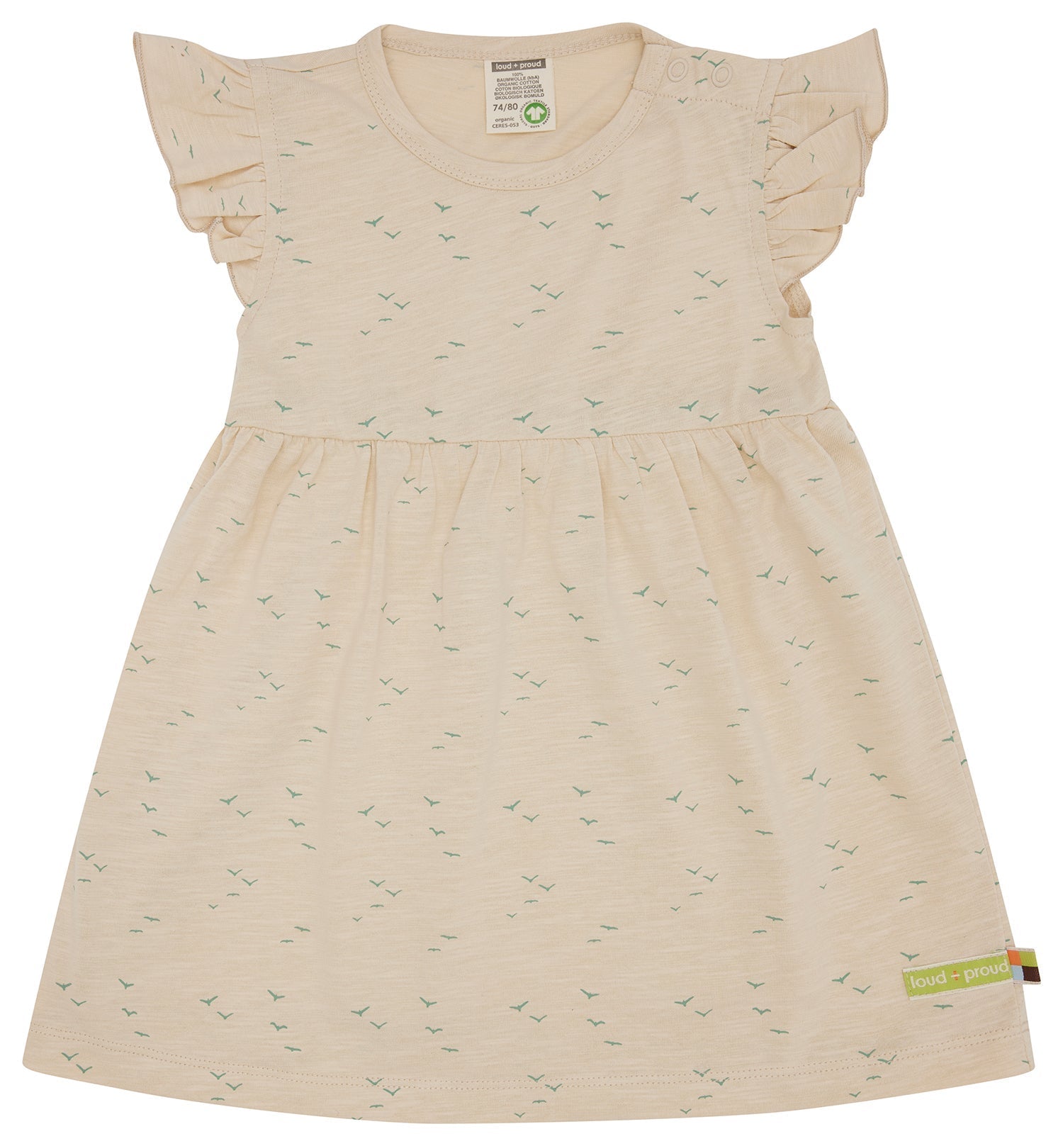 Kleid Slub Jersey - loud + proud - 6091 - van - 74/80