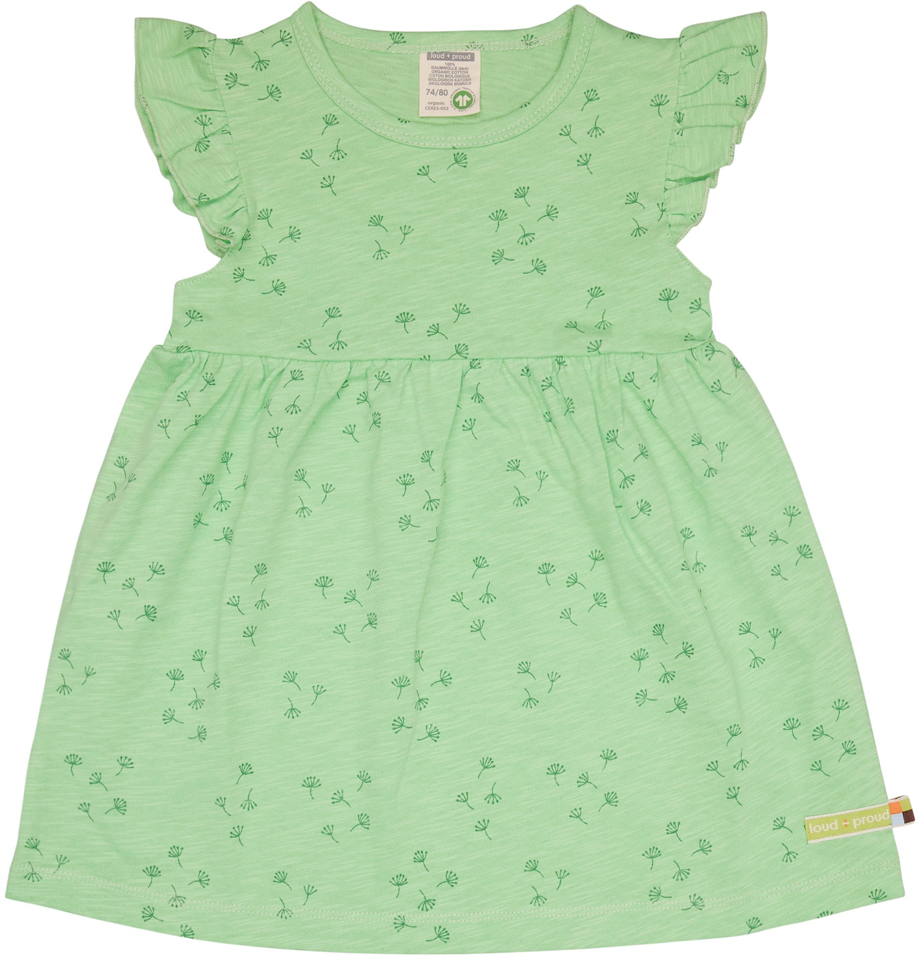 Kleid Slub Jersey - loud + proud - 6079 - op - 74/80