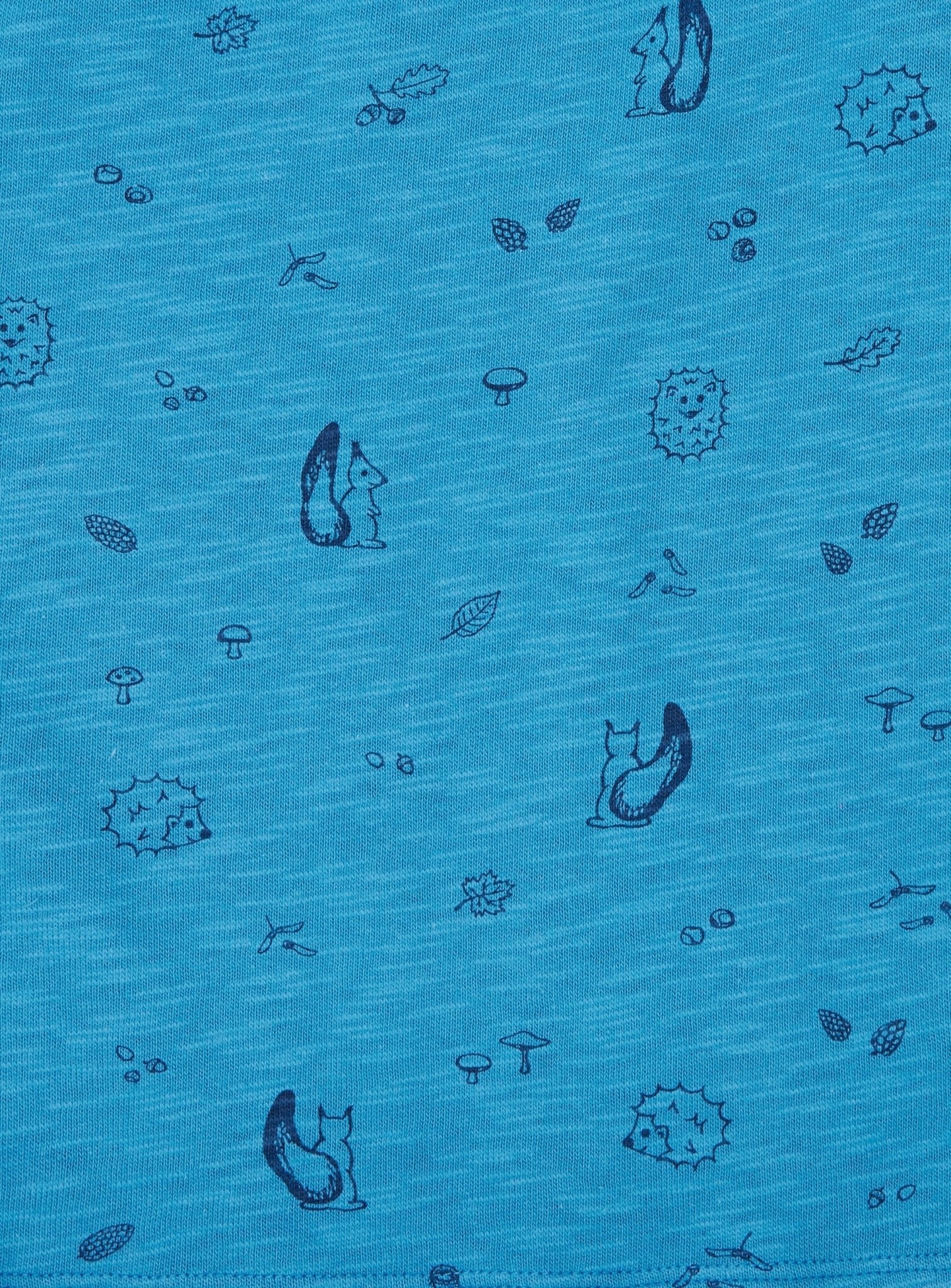 Kleid Slub Jersey mit Druck - loud + proud - 6084 - azu - 74/80