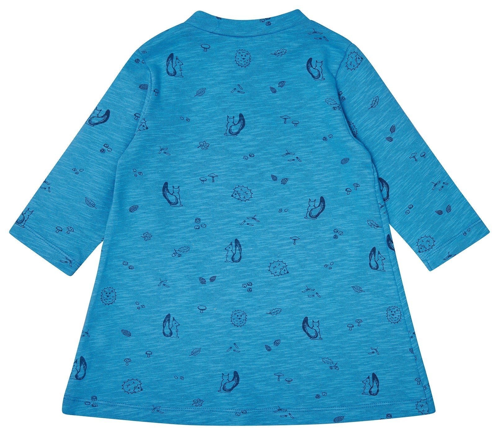 Kleid Slub Jersey mit Druck - loud + proud - 6084 - azu - 74/80