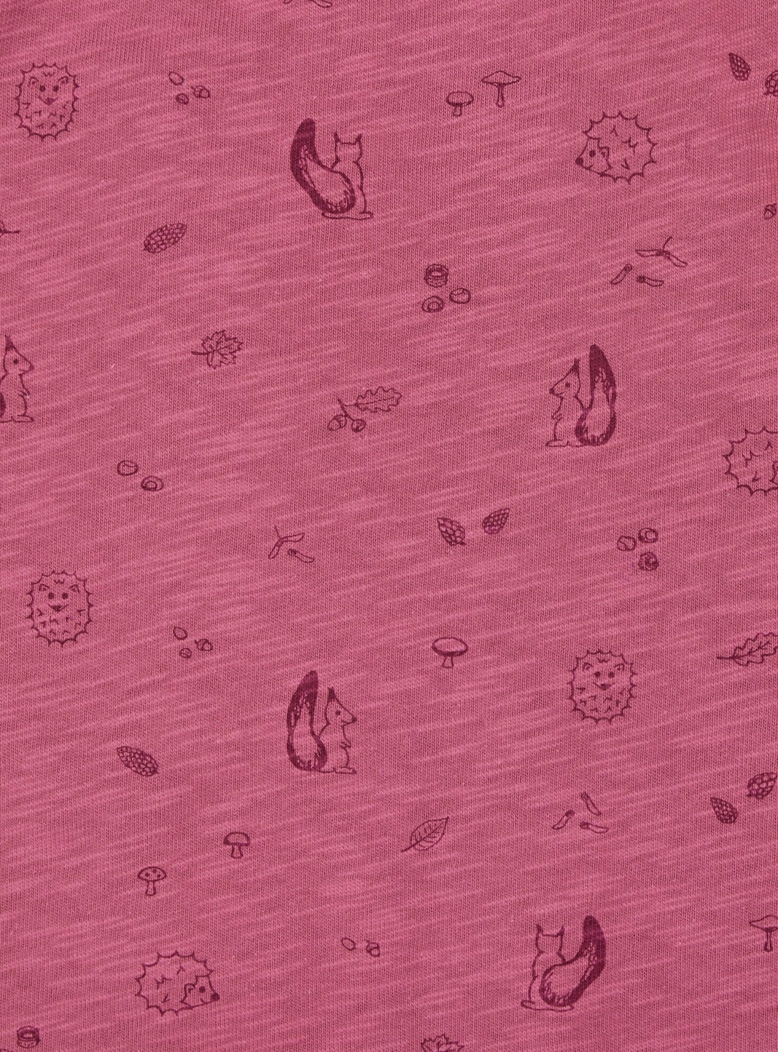 Kleid Slub Jersey mit Druck - loud + proud - 6084 - rou - 74/80