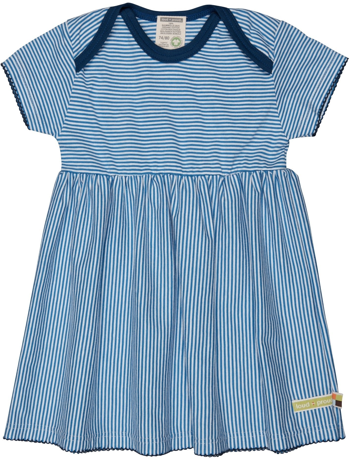 - Kleid Streifen - loud + proud - 6025-cob-74/80