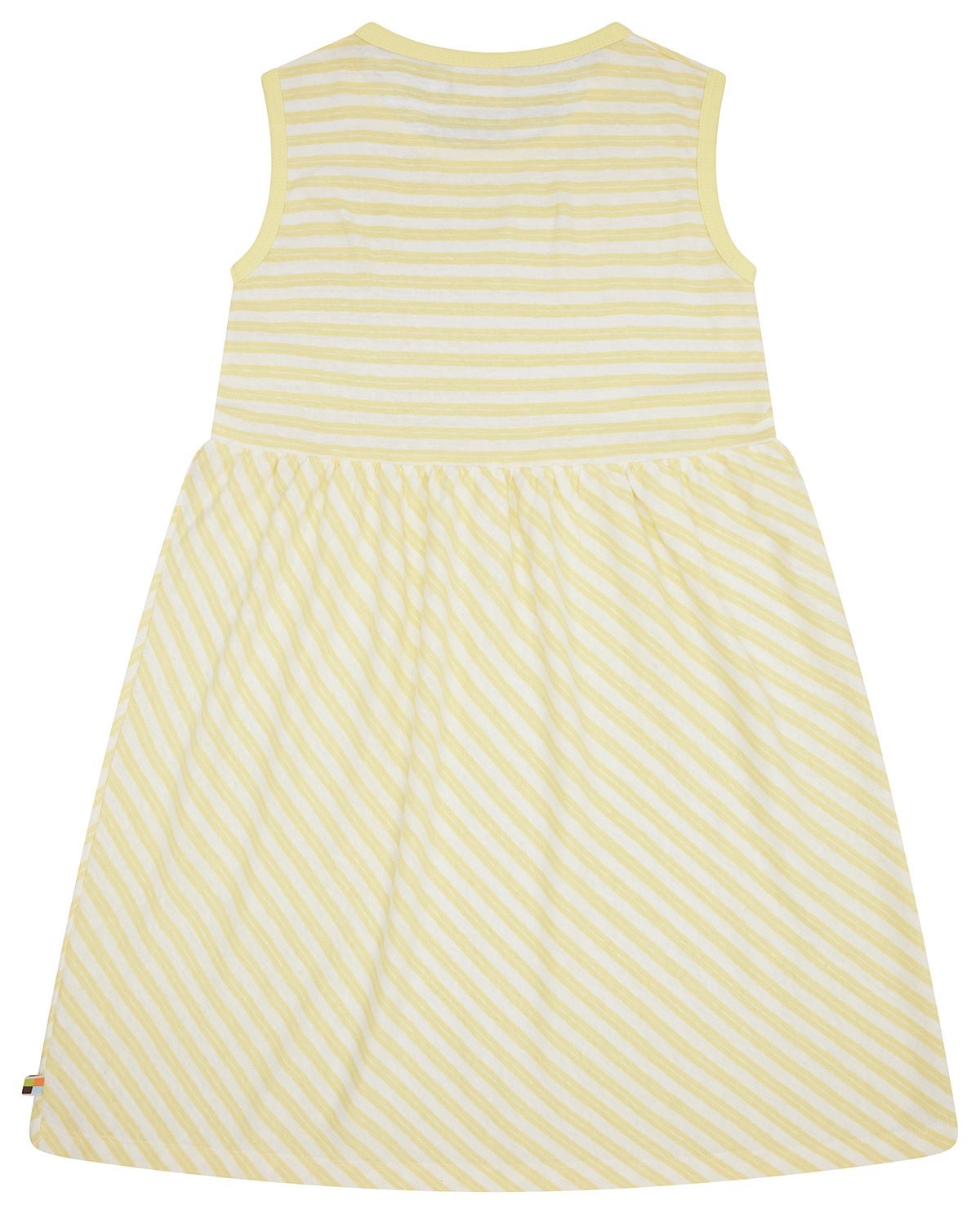 Kleid Streifen mit Leinen - loud + proud - 6080K - bl - 134/140