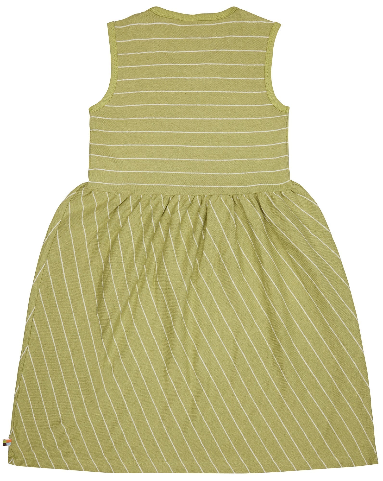 Kleid Streifen mit Leinen - loud + proud - 6066K - avo - 134/140