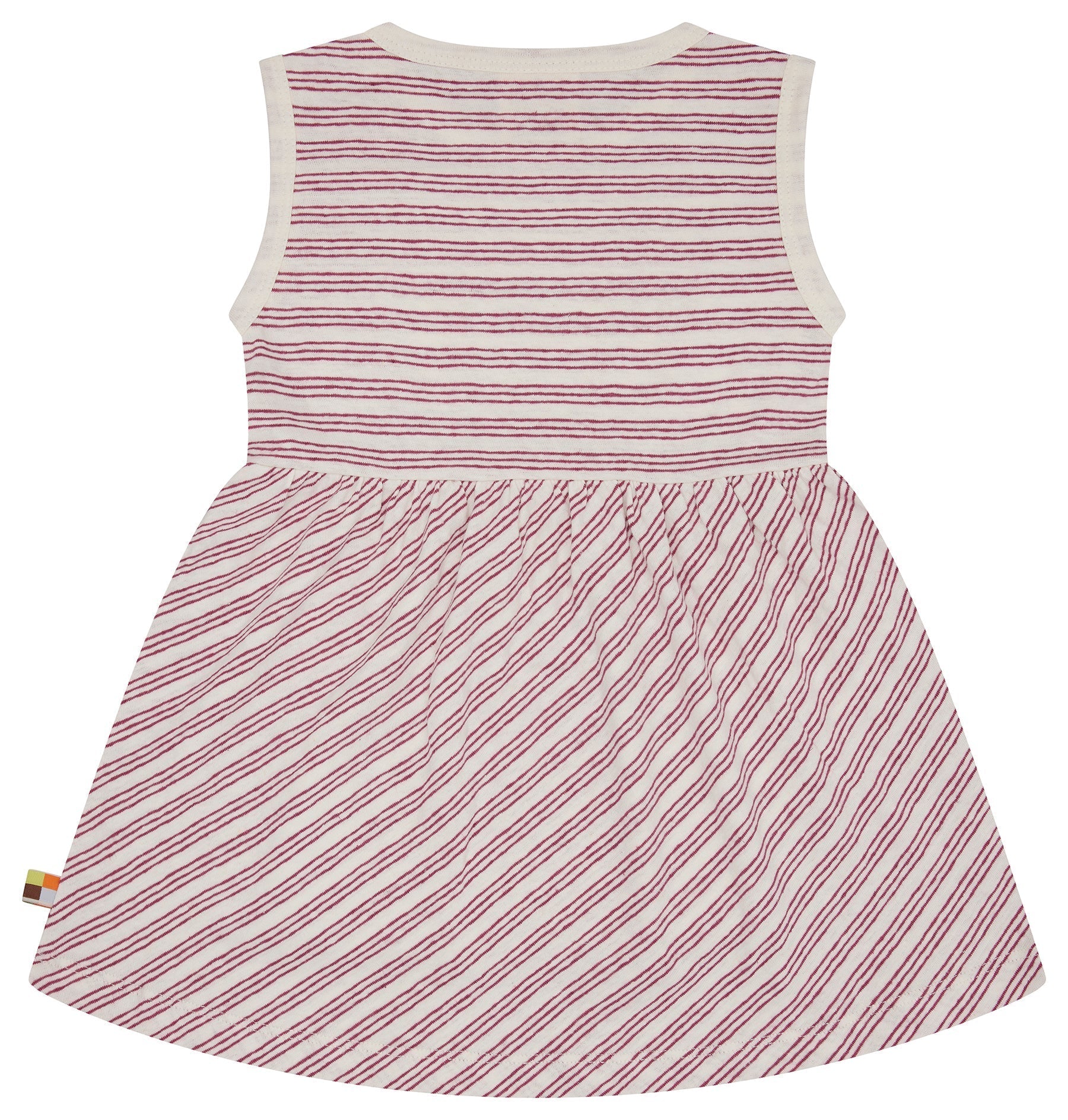 Kleid Streifen mit Leinen - loud + proud - 6090 - rou - 74/80