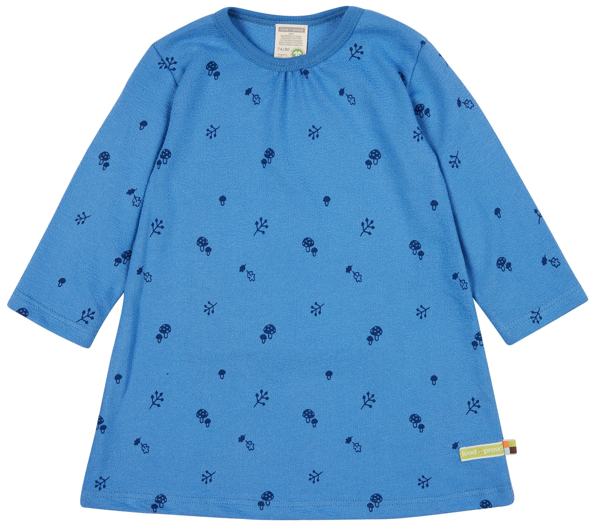 - Kleid Strukturjersey - loud + proud - 6050-ind-74/80