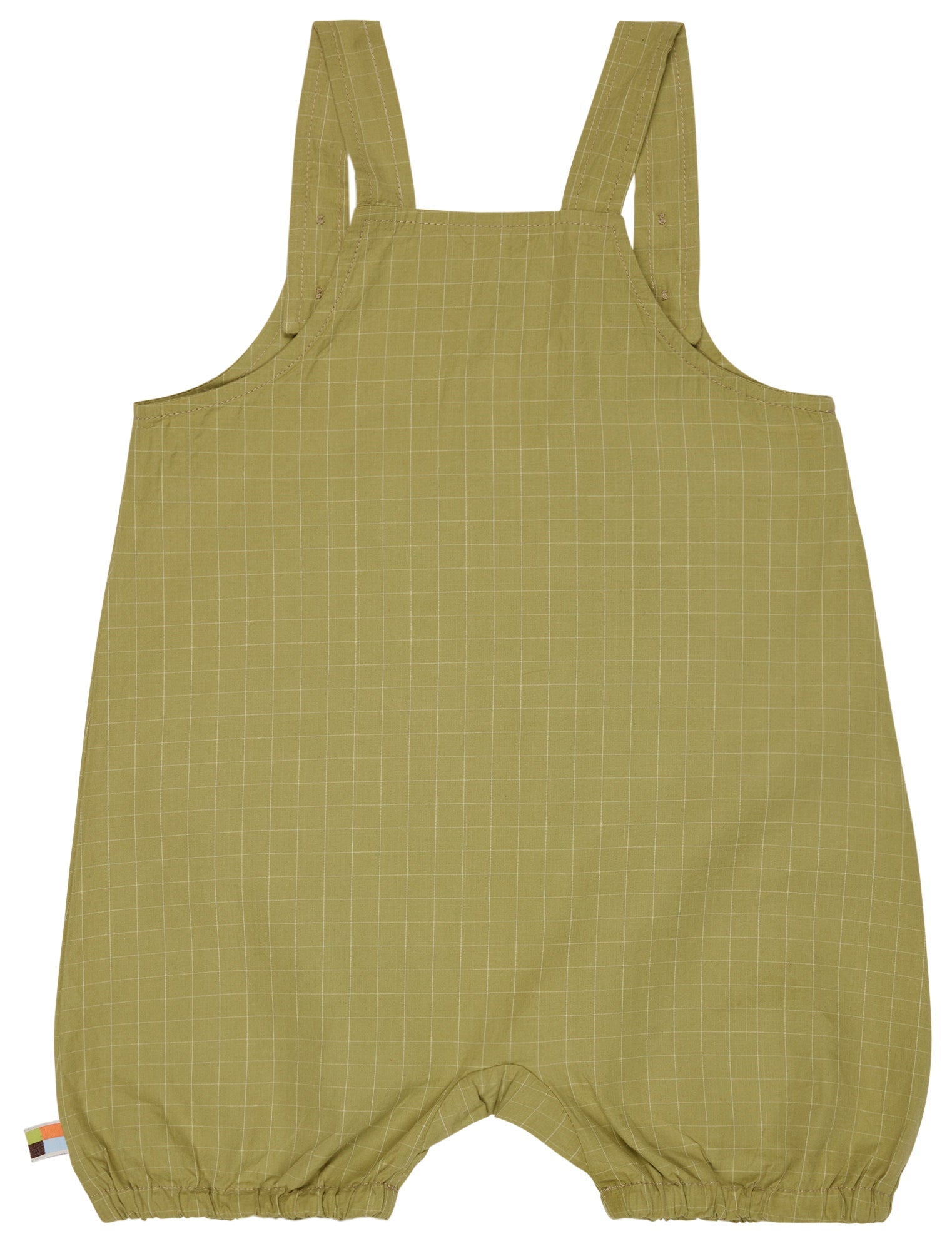 Kurze Latzhose aus feinem Karo - loud + proud - 4183 - avo - 62/68