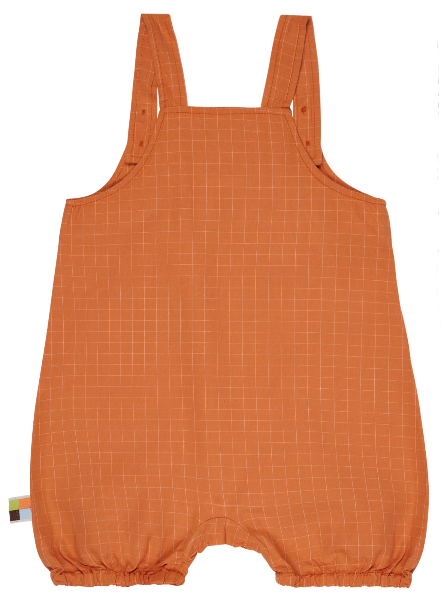 Kurze Latzhose aus feinem Karo - loud + proud - 4183 - car - 62/68