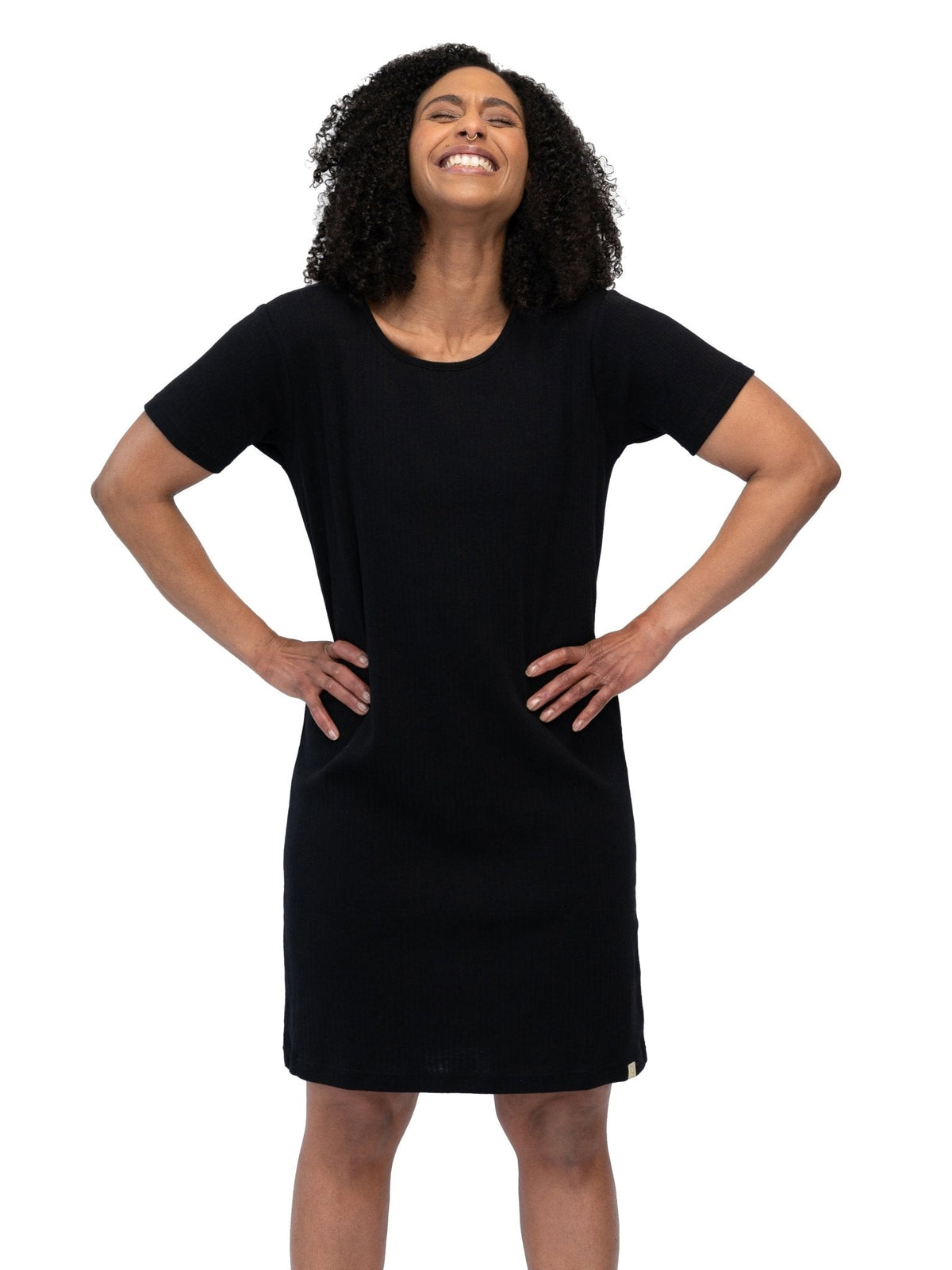 Lässiges Sleepshirt aus Derby - Rib - loud + proud - G600-blk-36