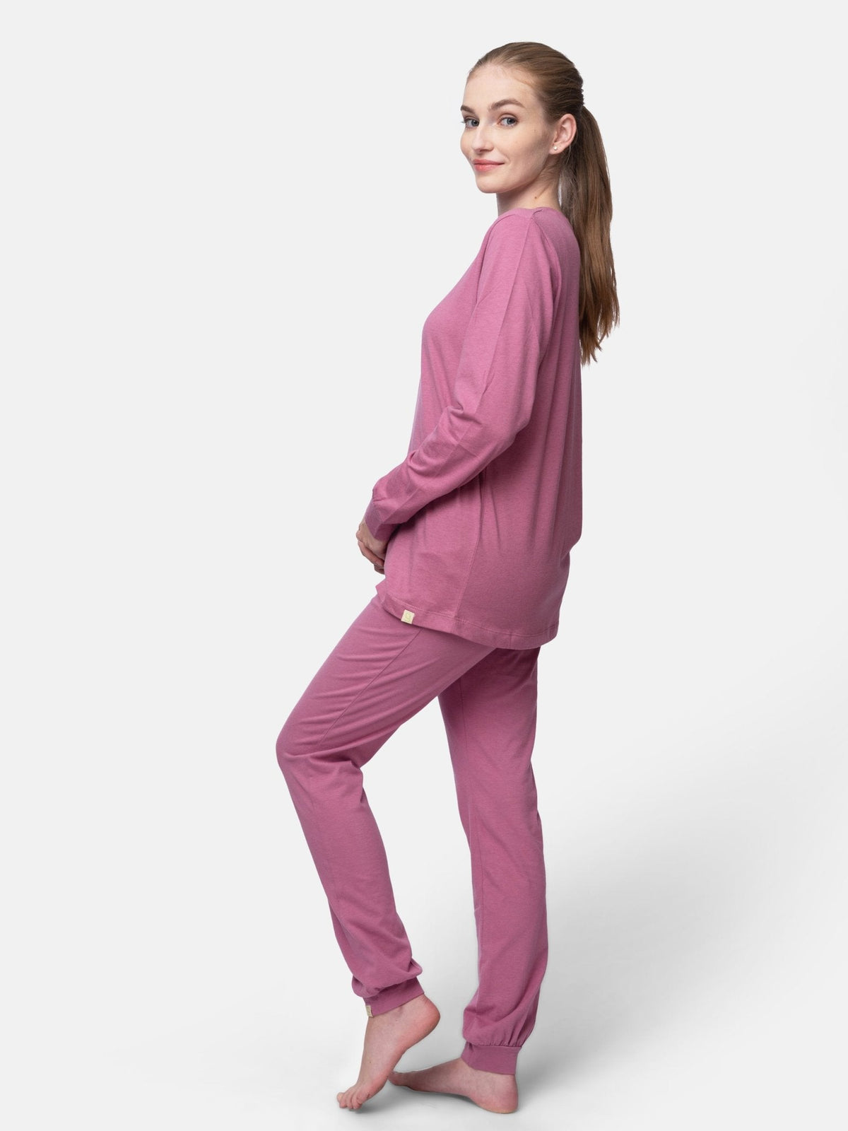 Langarm - Shirt mit Woll - Anteil und Bündchen - loud + proud - G204-grp-36
