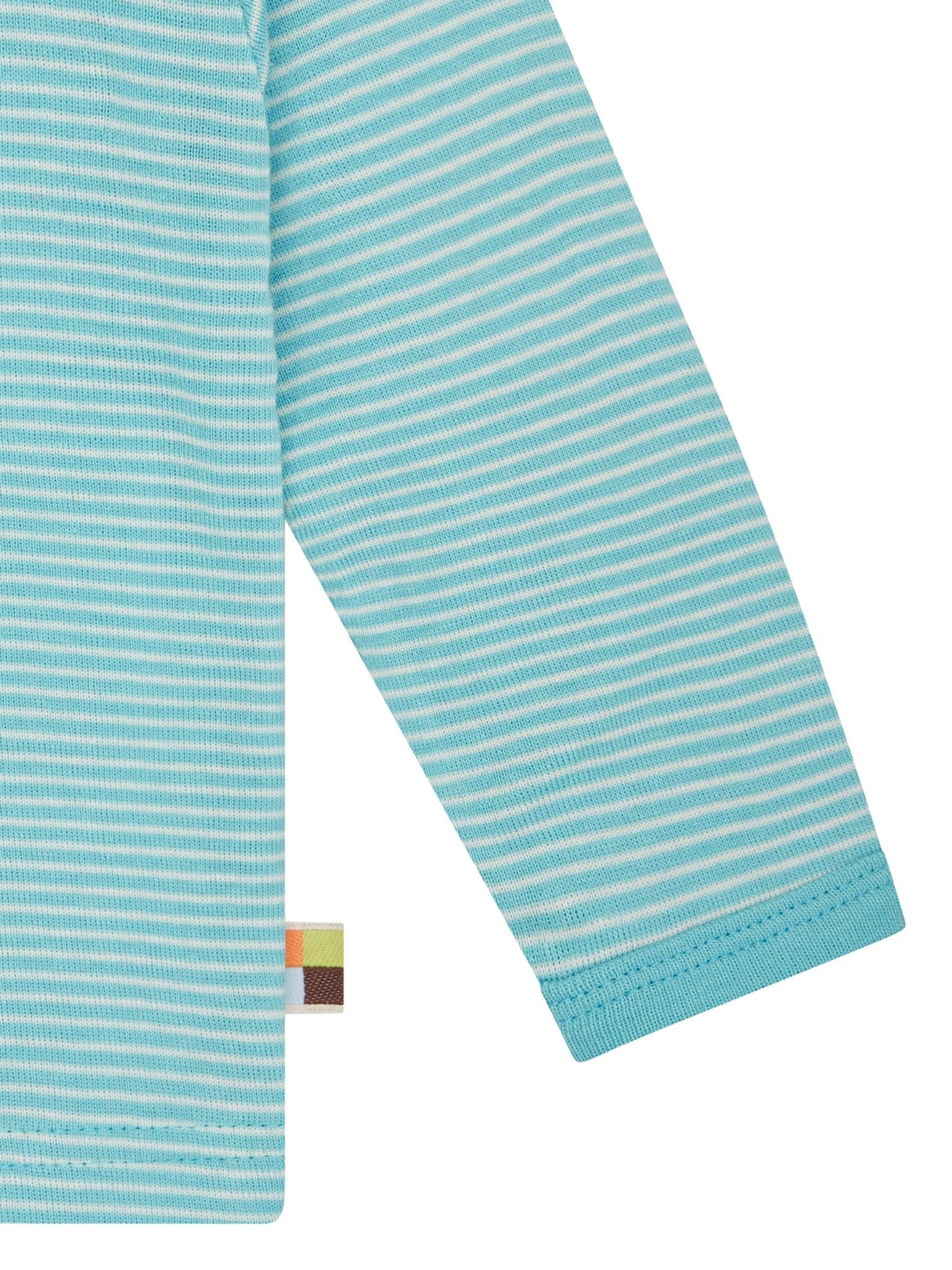 Langarm Shirt Streifen - loud + proud - 1208-cya-62/68