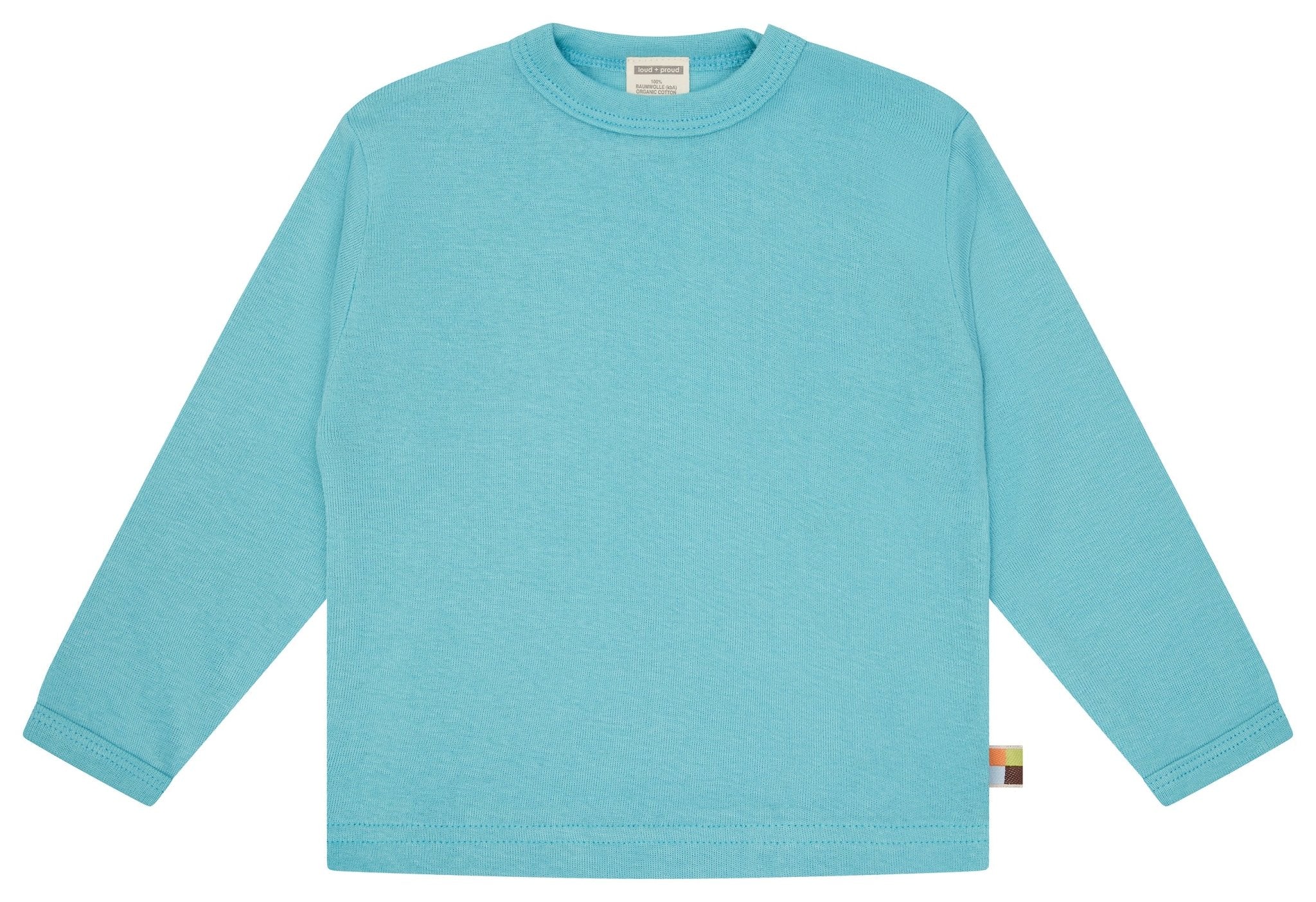 Langarm Shirt uni - loud + proud - 1210-cya-62/68