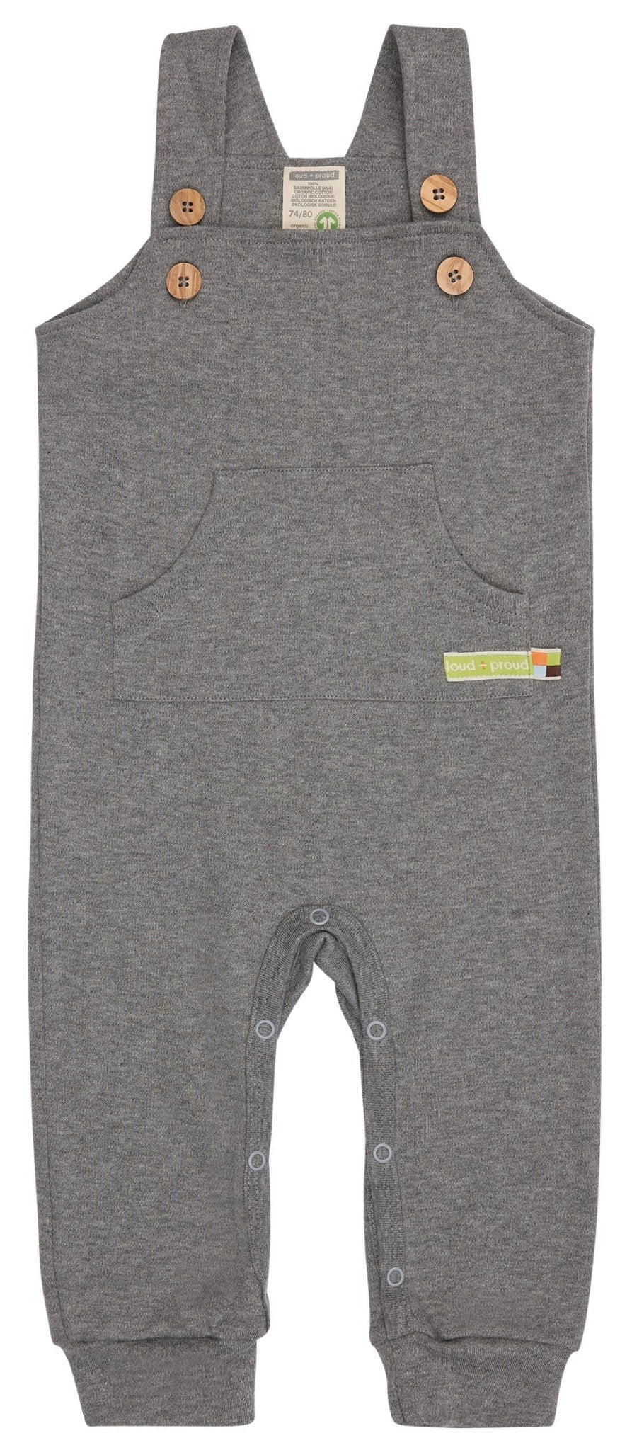 Latzhose aus Interlock - loud + proud - 4186 - gr - 50/56