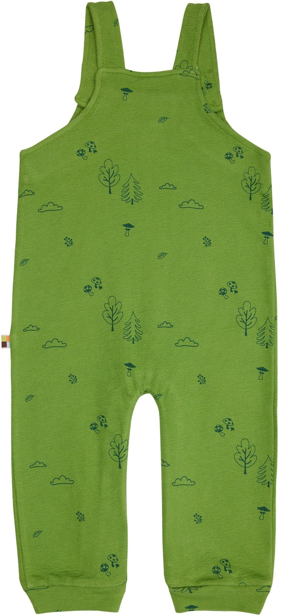 Latzhose Strukturstrick mit Druck - loud + proud - 5137 - grs - 62/68