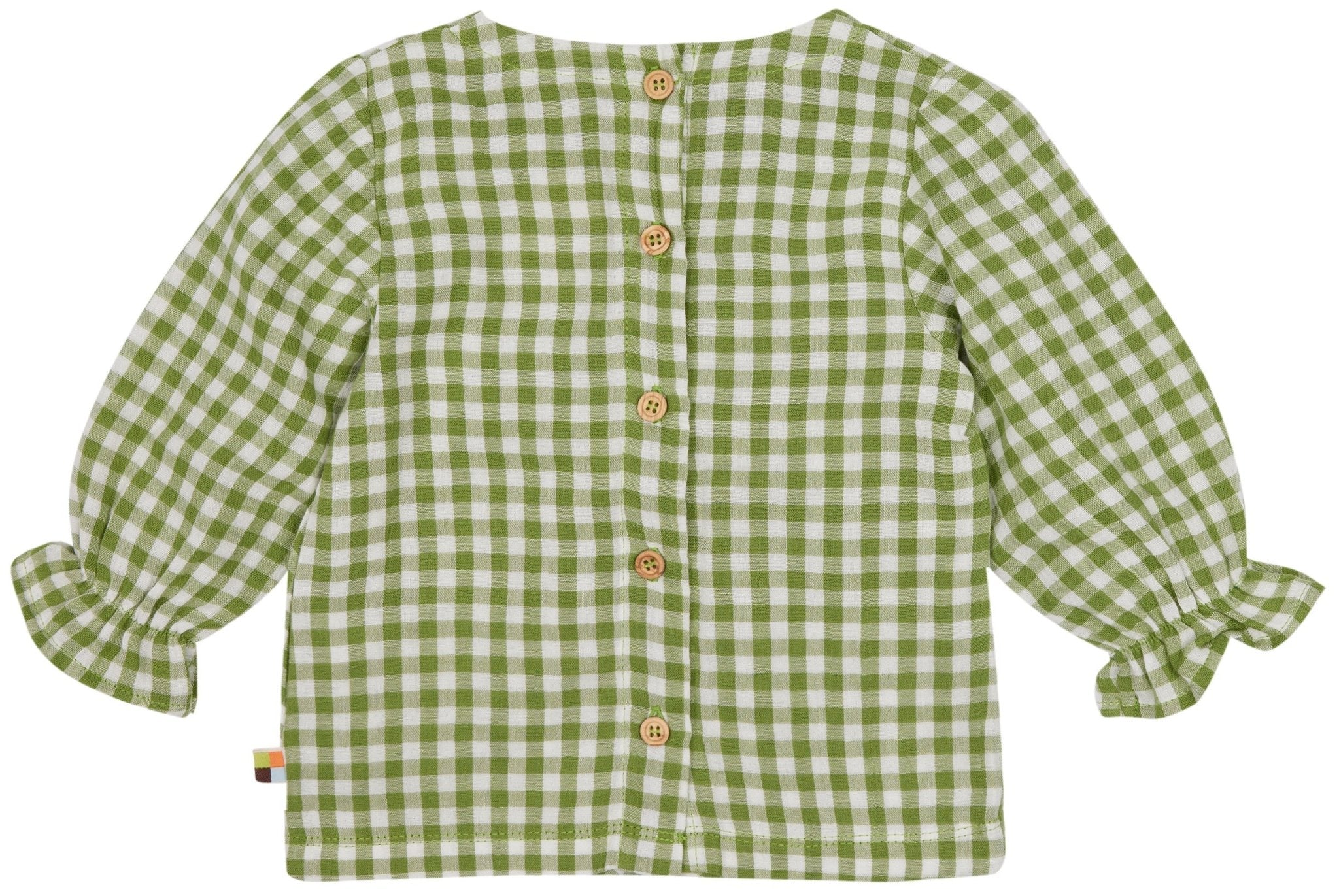 Musselin Bluse mit Karo - loud + proud - 1138 - grs - 62/68