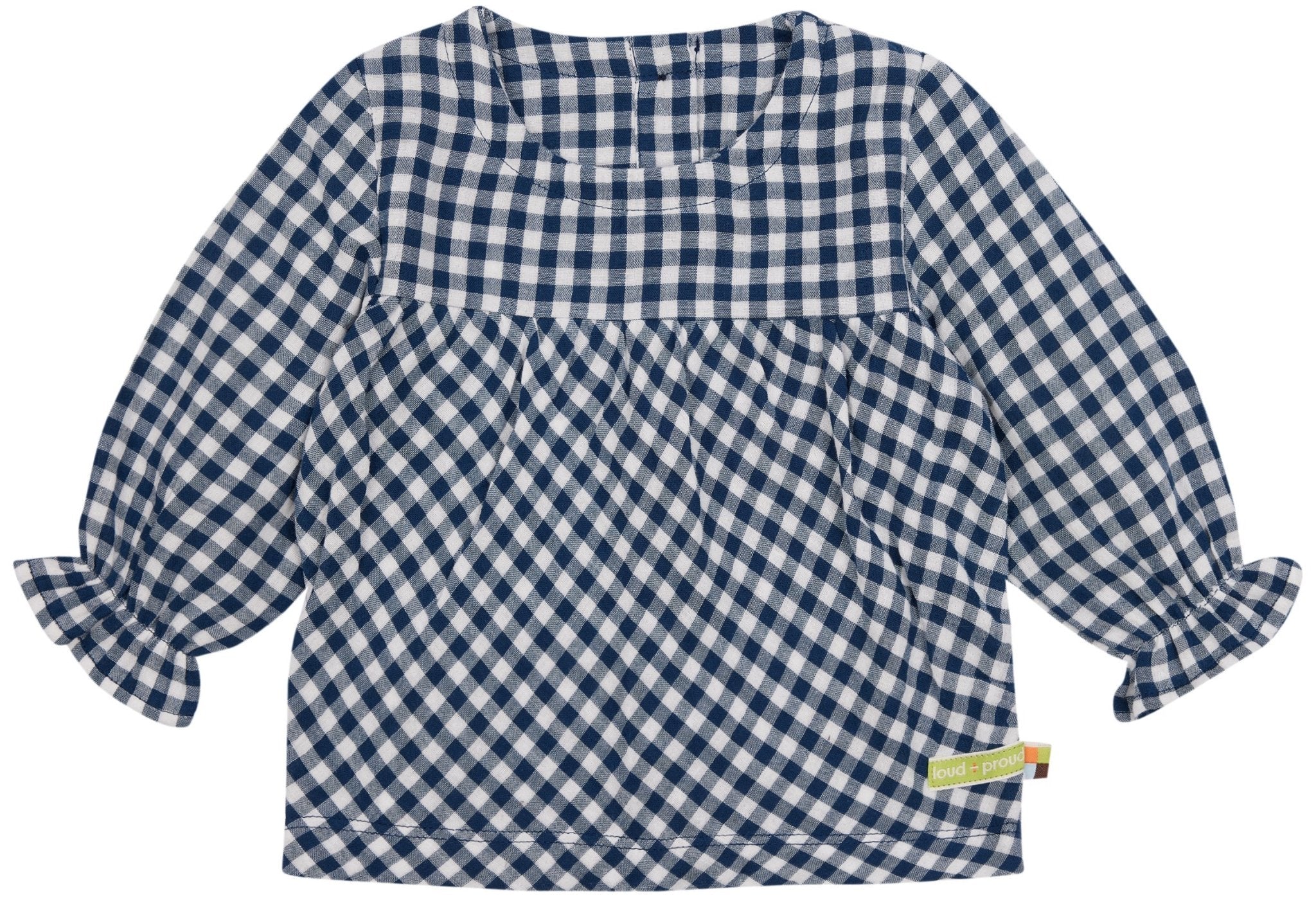 Musselin Bluse mit Karo - loud + proud - 1138 - ul - 62/68