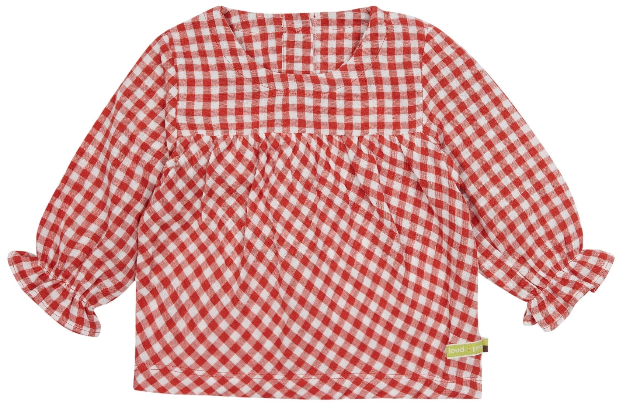 Musselin Bluse mit Karo - loud + proud - 1138 - ter - 62/68