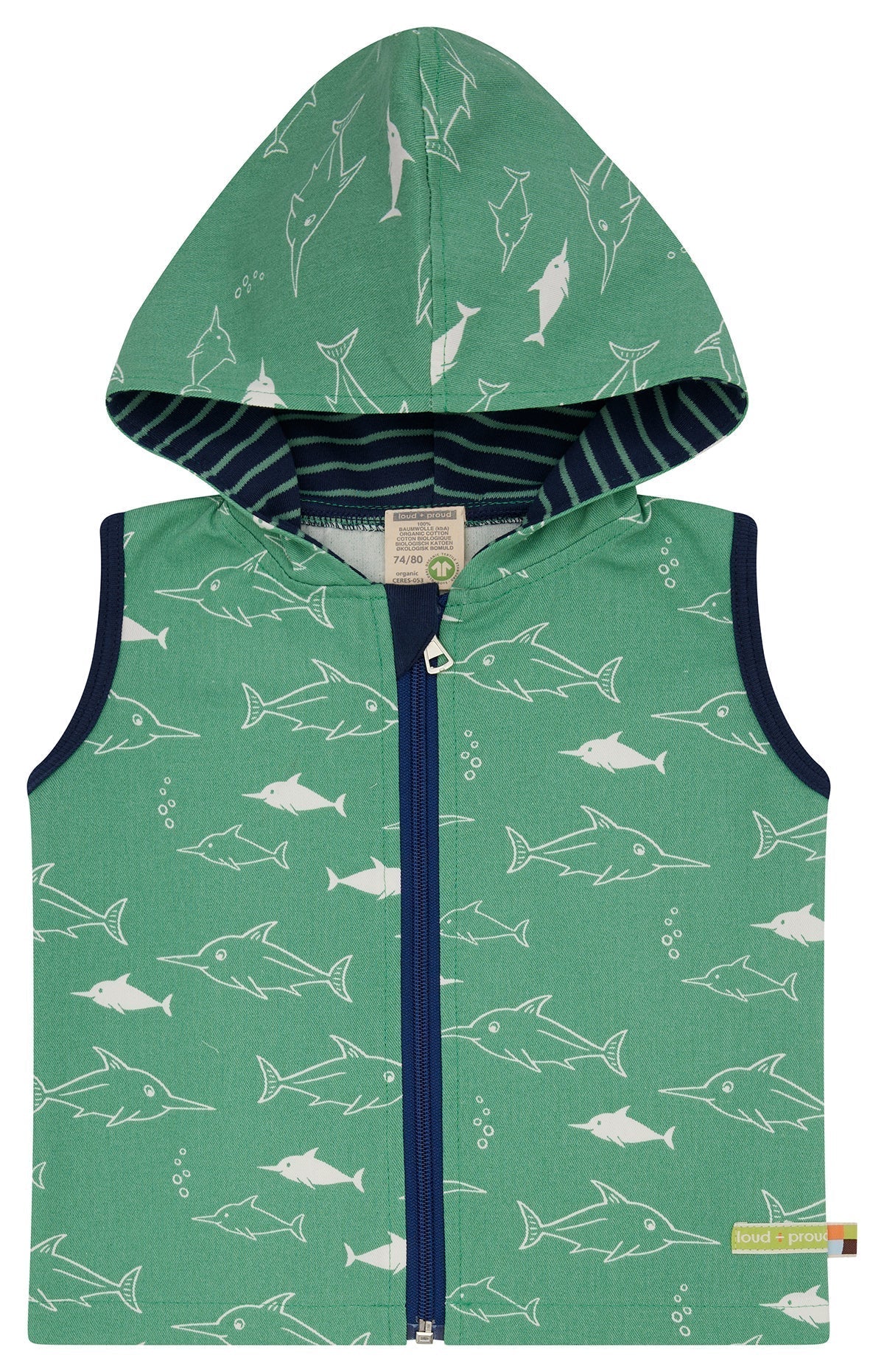 Outdoorweste - loud + proud - 3153 - bam - 62/68