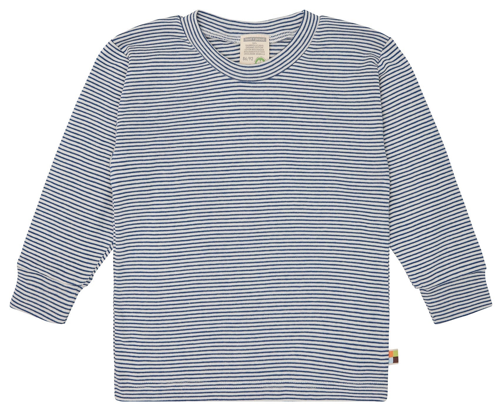 Schlafanzug Streifen aus Feinripp - loud + proud - 2104 - ul - 86/92