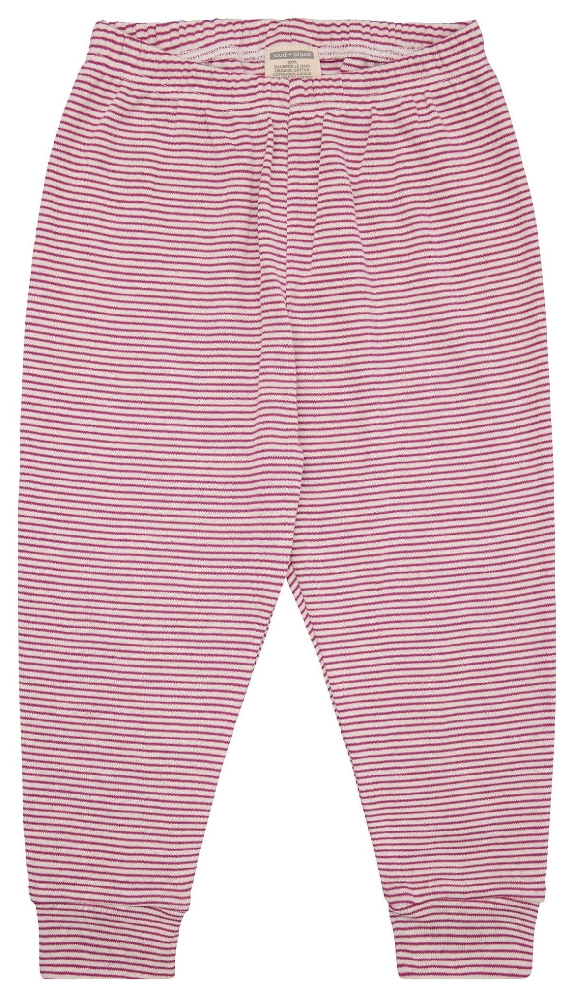 Schlafanzug Streifen aus Feinripp - loud + proud - 2104 - aza - 86/92
