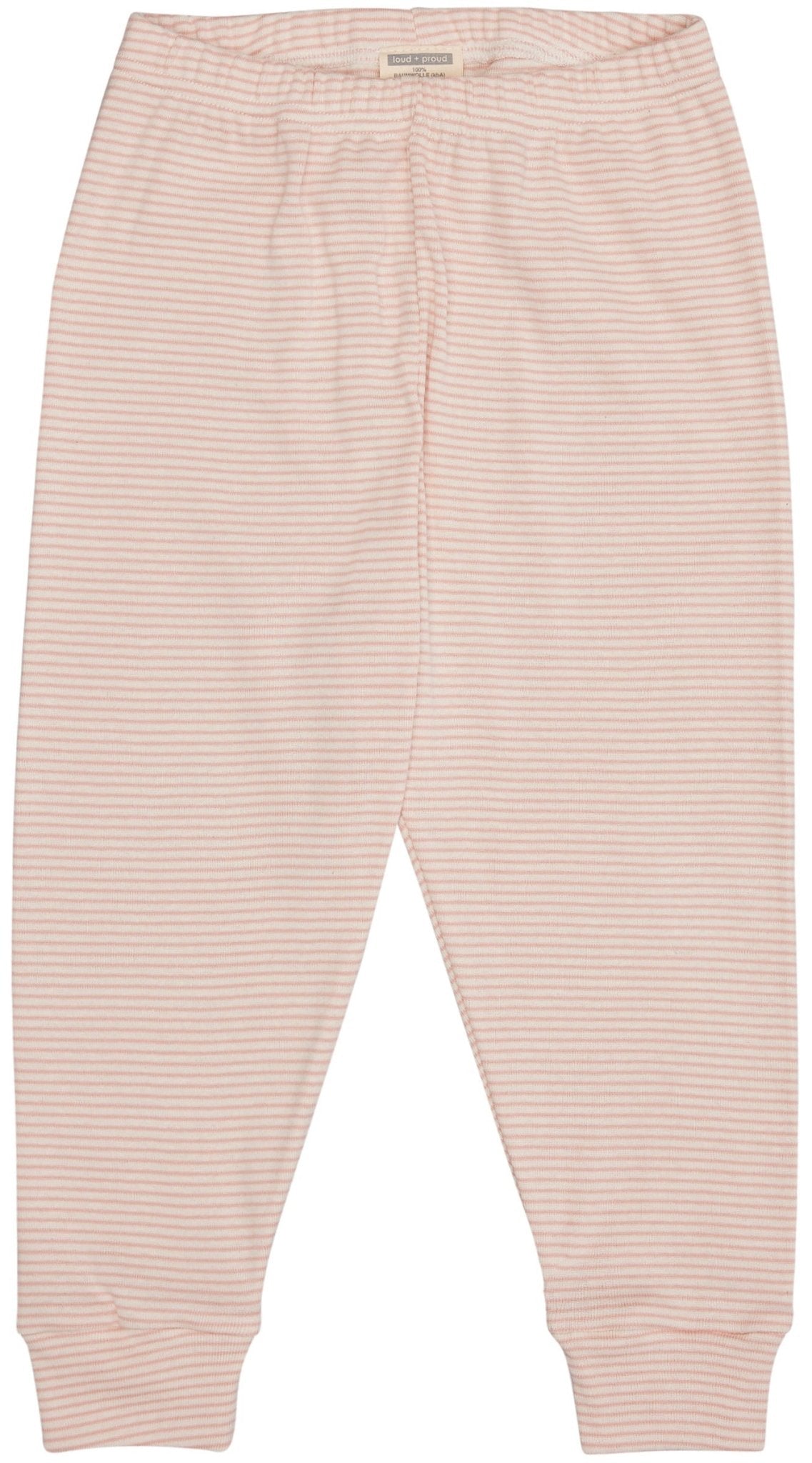 Schlafanzug Streifen aus Feinripp - loud + proud - 2104 - pow - 86/92