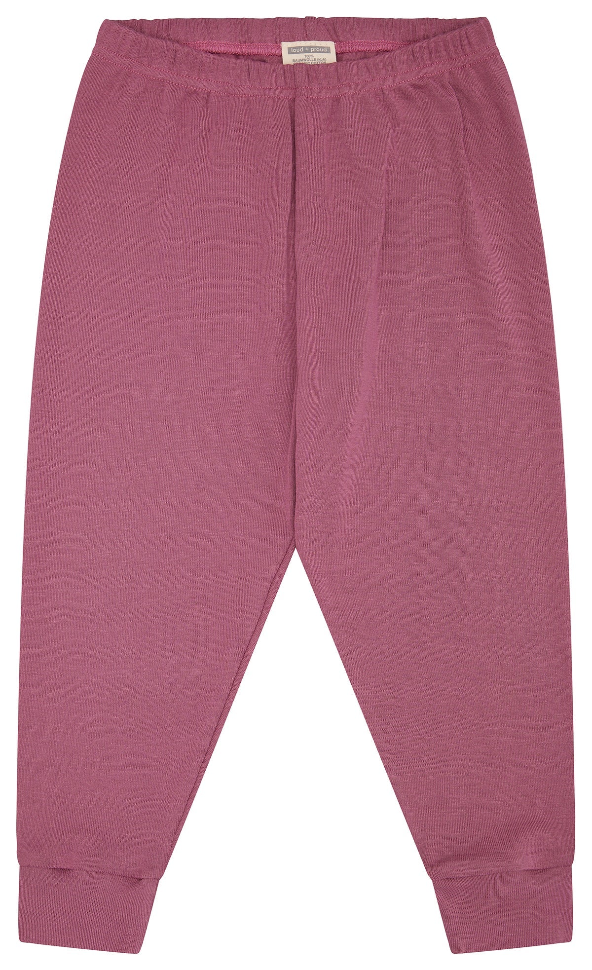 Schlafanzug Uni aus Feinripp - loud + proud - 2103 - grp - 86/92