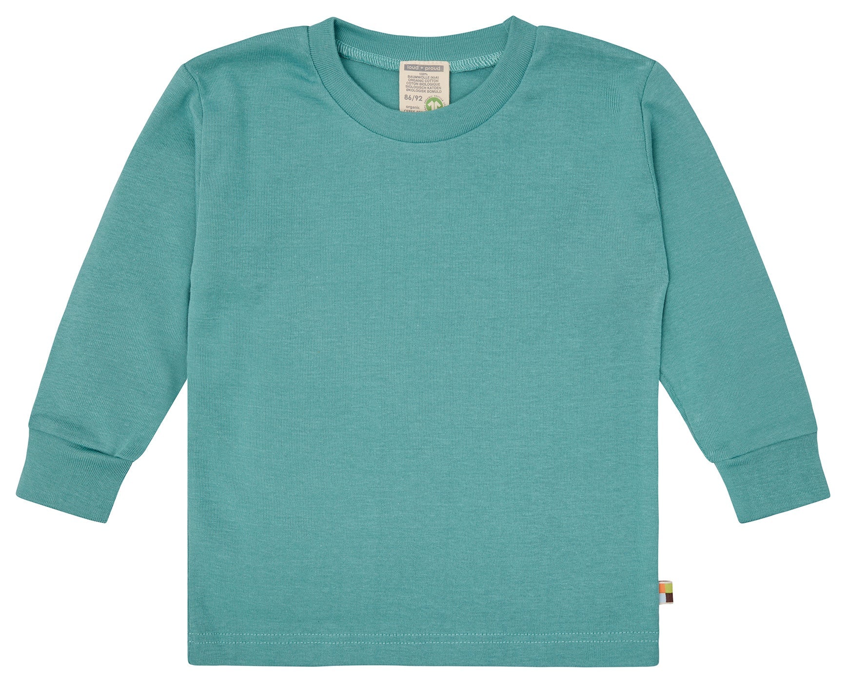 Schlafanzug Uni aus Feinripp - loud + proud - 2103 - ore - 86/92