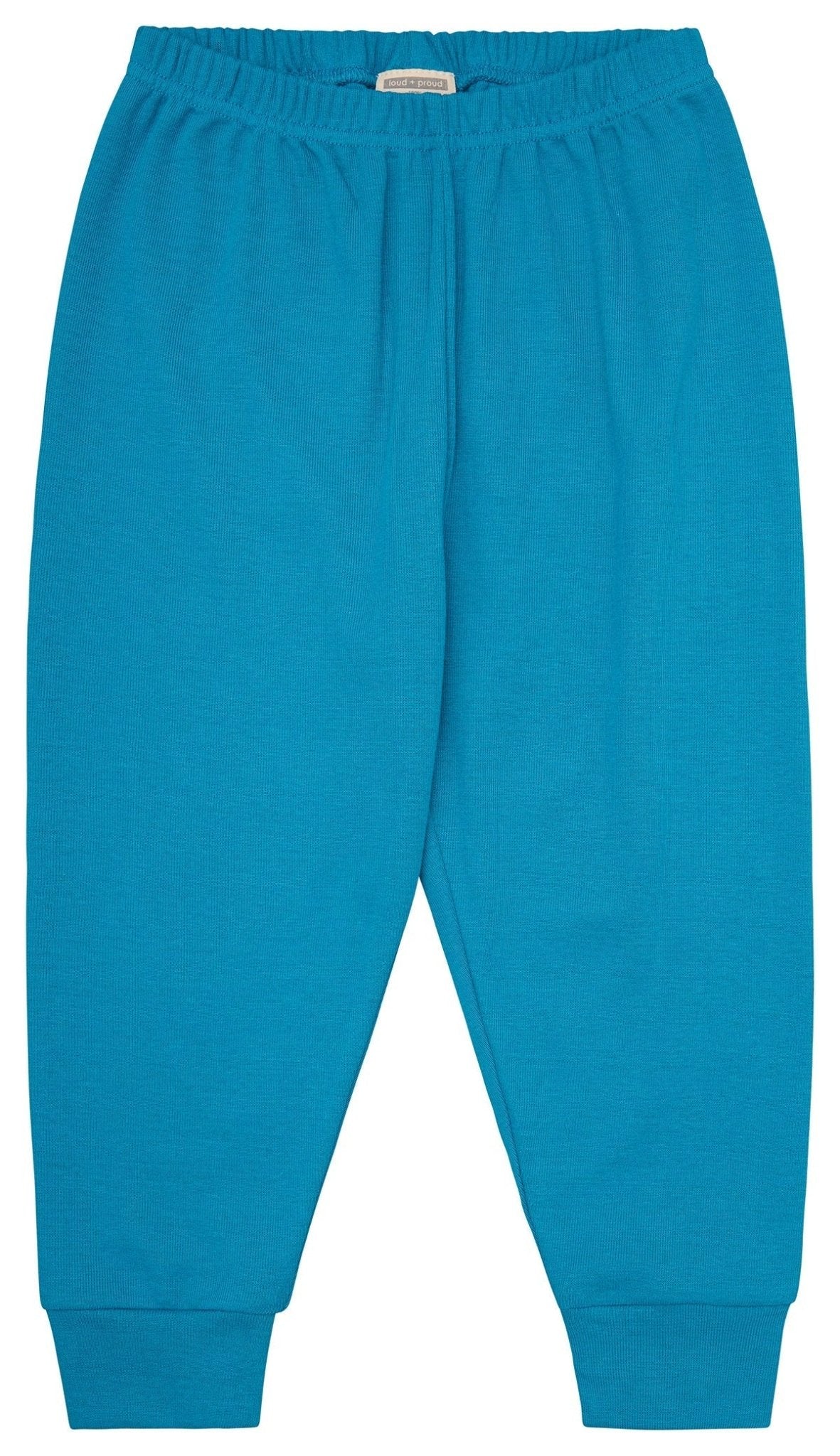 Schlafanzug Uni aus Feinripp - loud + proud - 2103 - pe - 86/92