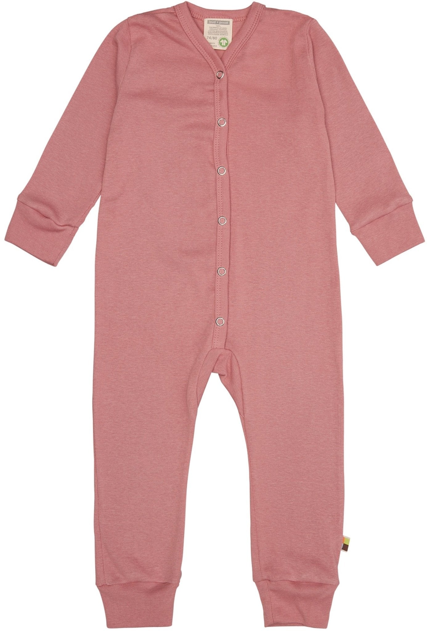 Schlafoverall Uni aus Feinripp - loud + proud - 2105 - blo - 50/56